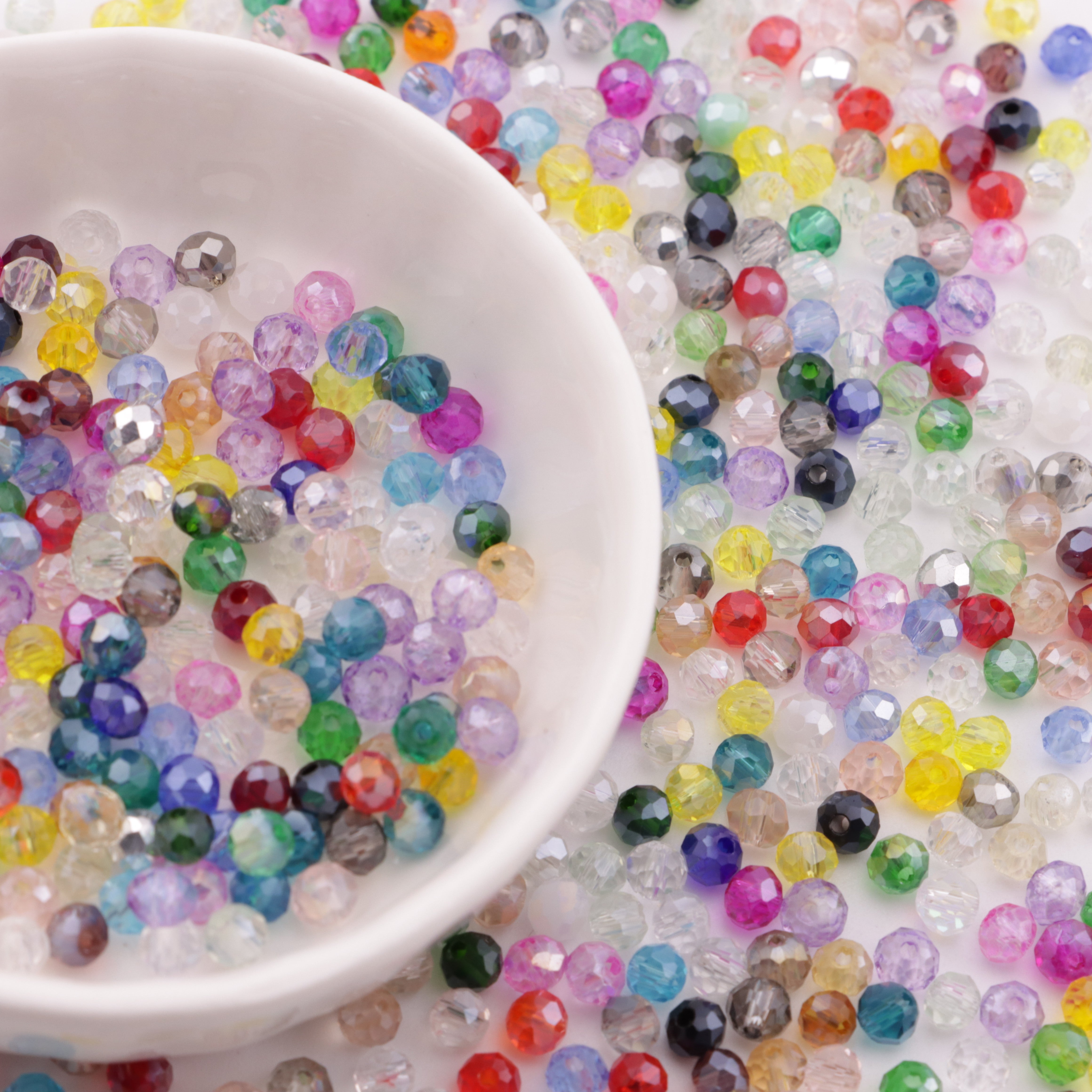 FS6054- Approximately 4mm Crystal Glass Beads AB
