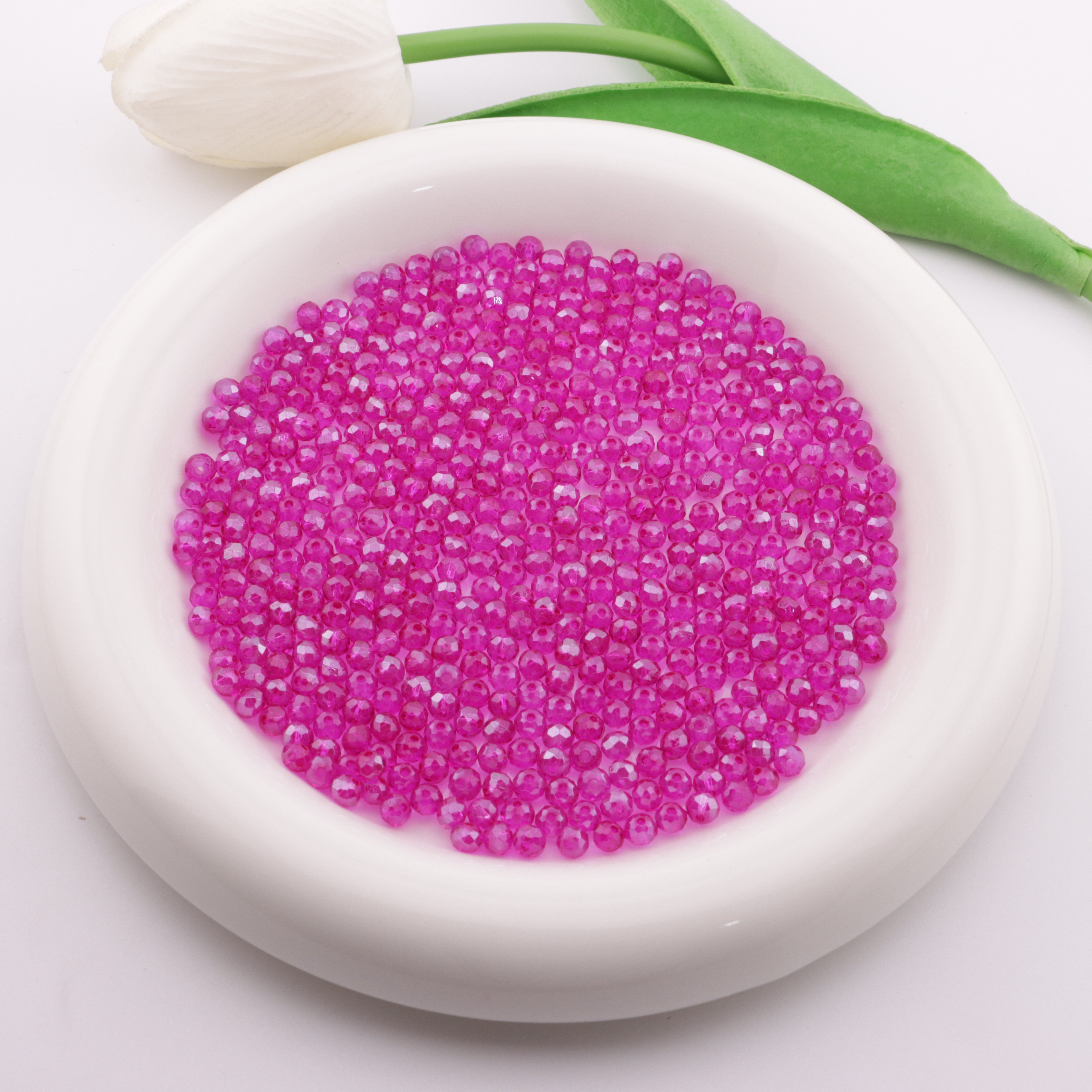 FS6054- Approximately 4mm Crystal Glass Beads AB