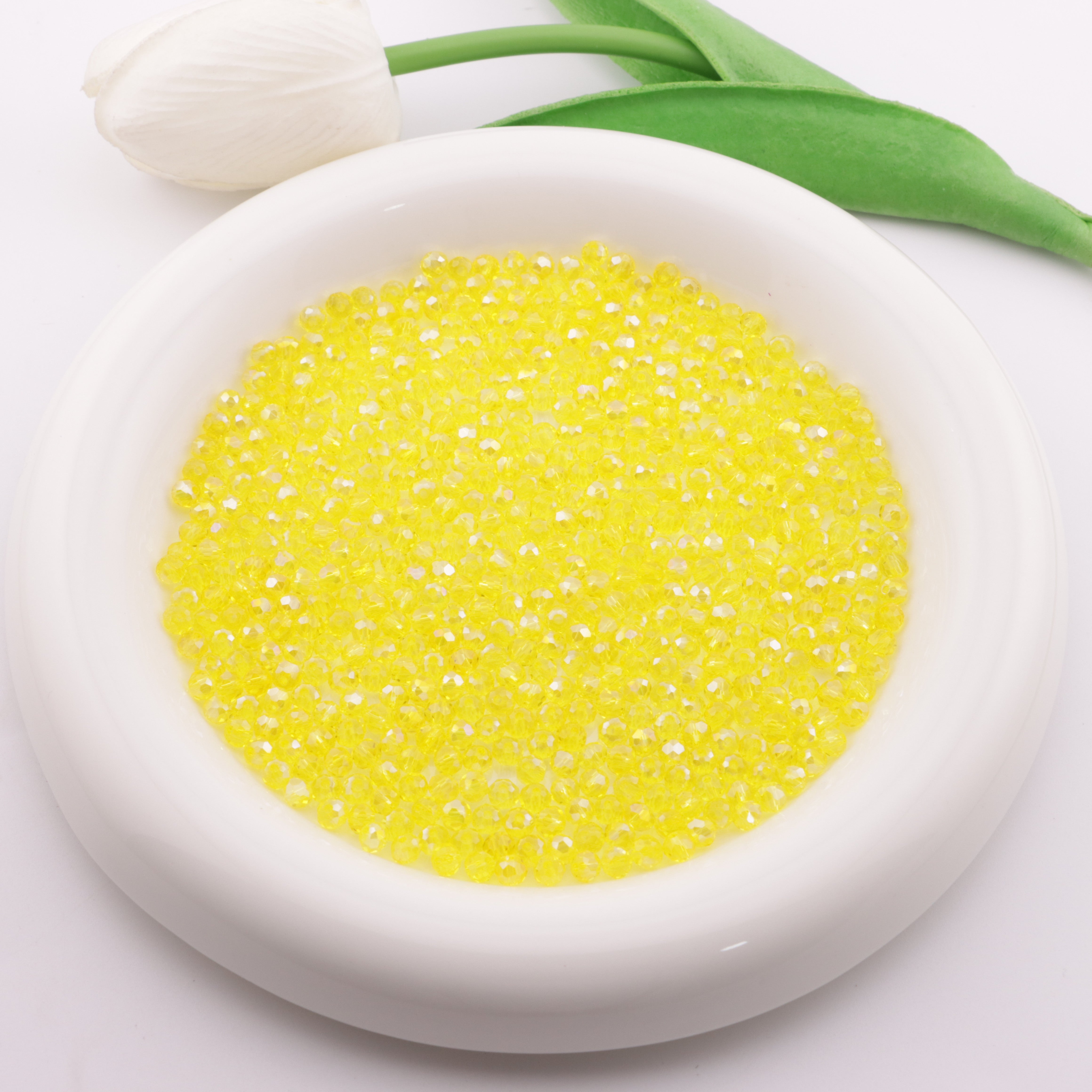 FS6054- Approximately 4mm Crystal Glass Beads AB