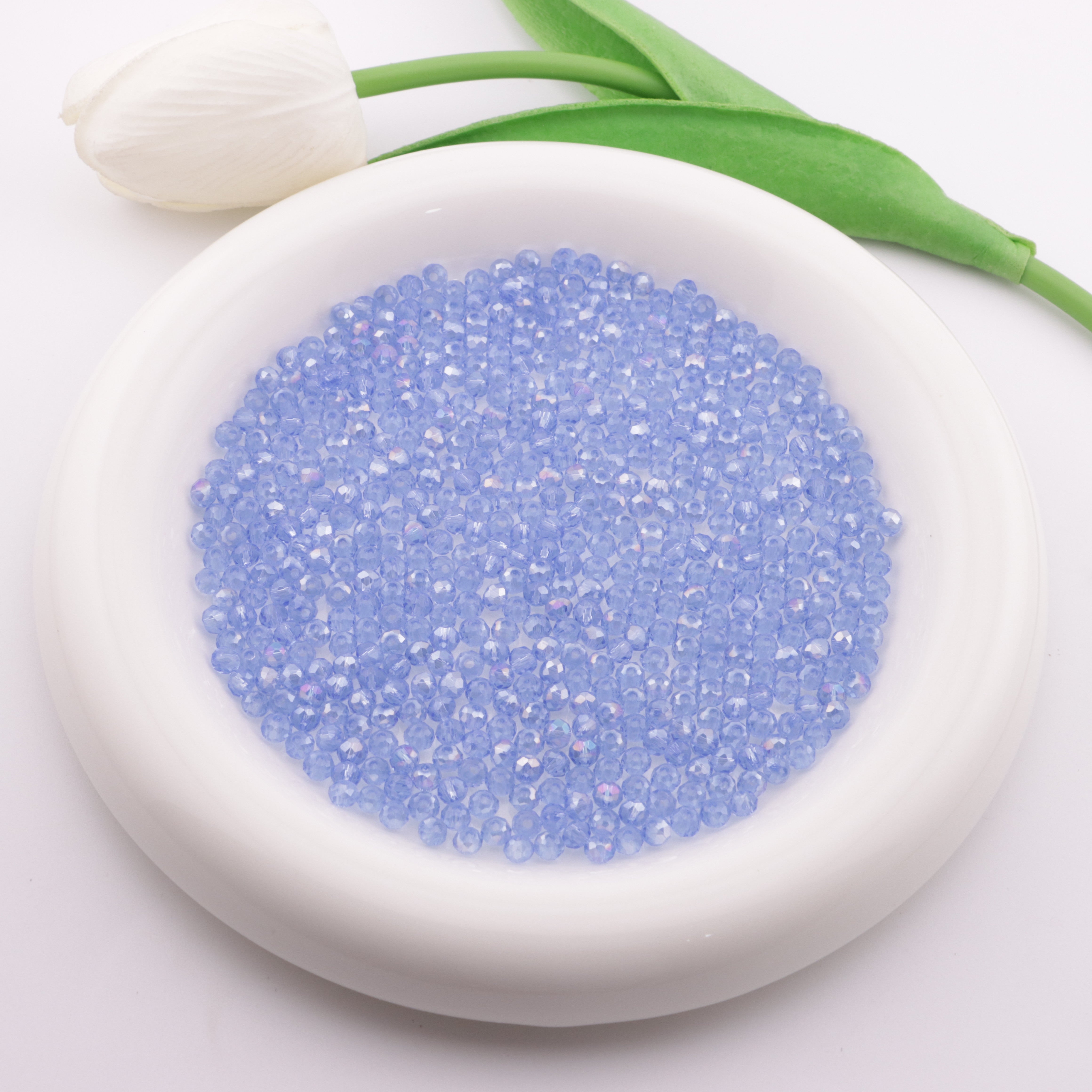 FS6054- Approximately 4mm Crystal Glass Beads AB