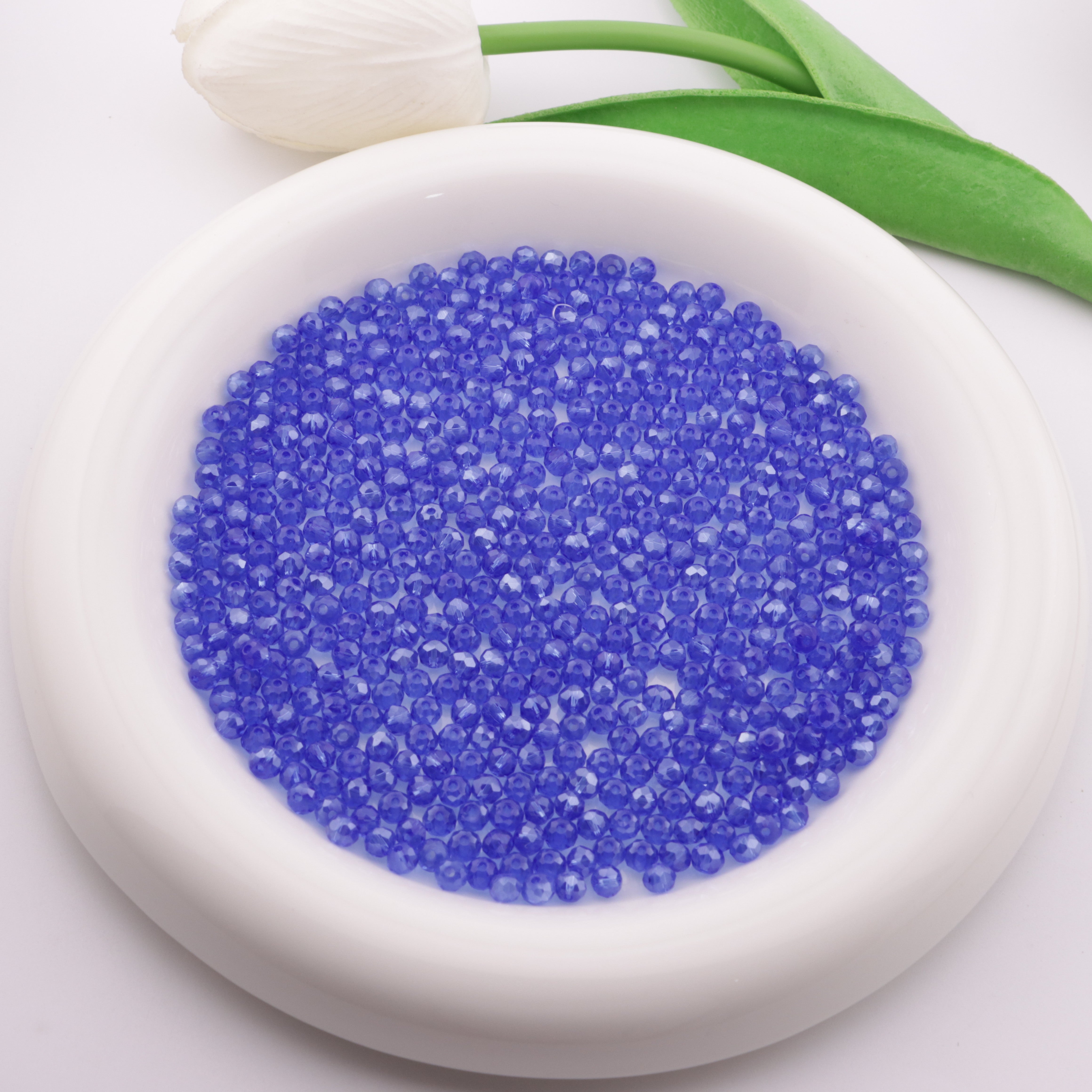 FS6054- Approximately 4mm Crystal Glass Beads AB