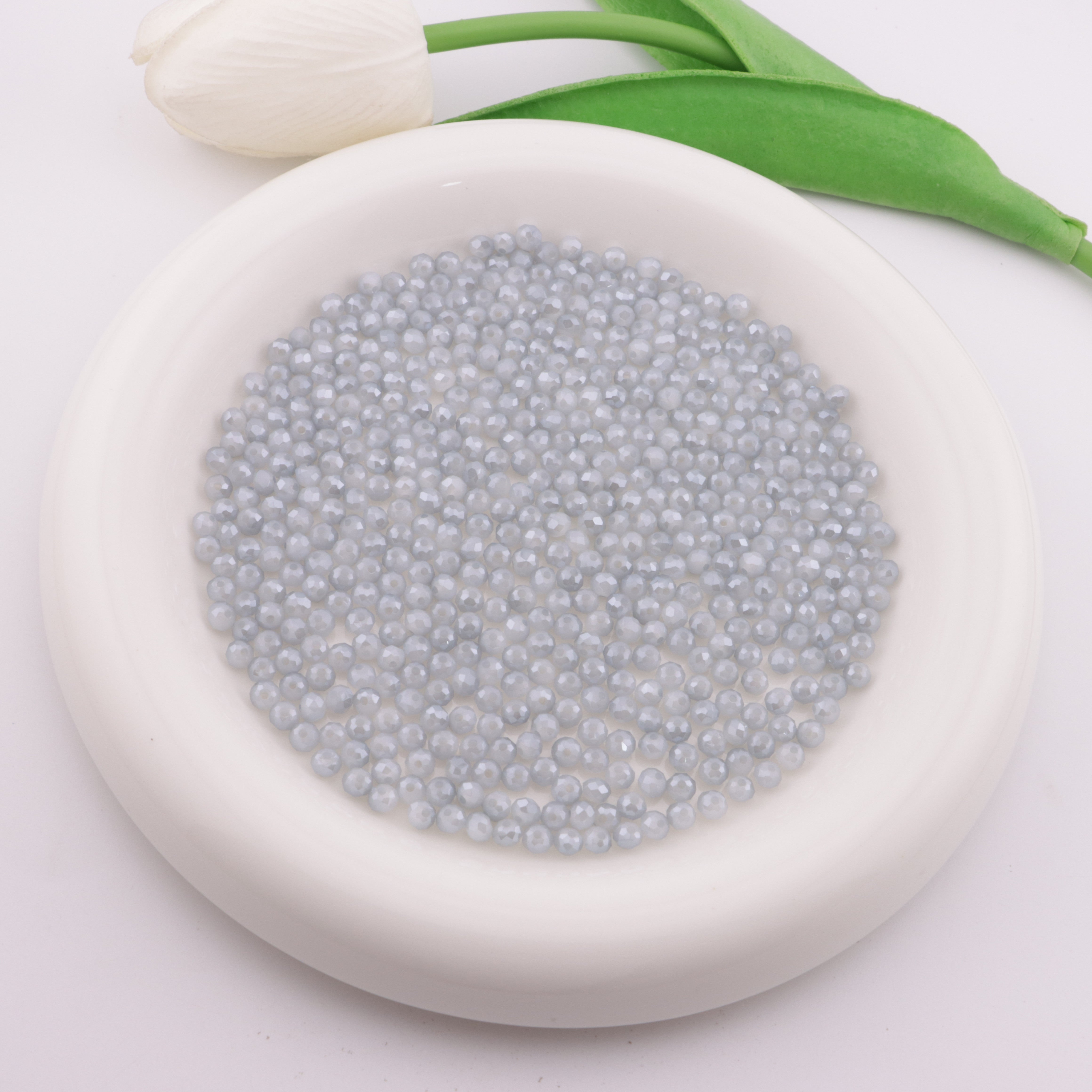 FS6054- Approximately 4mm Crystal Glass Beads AB