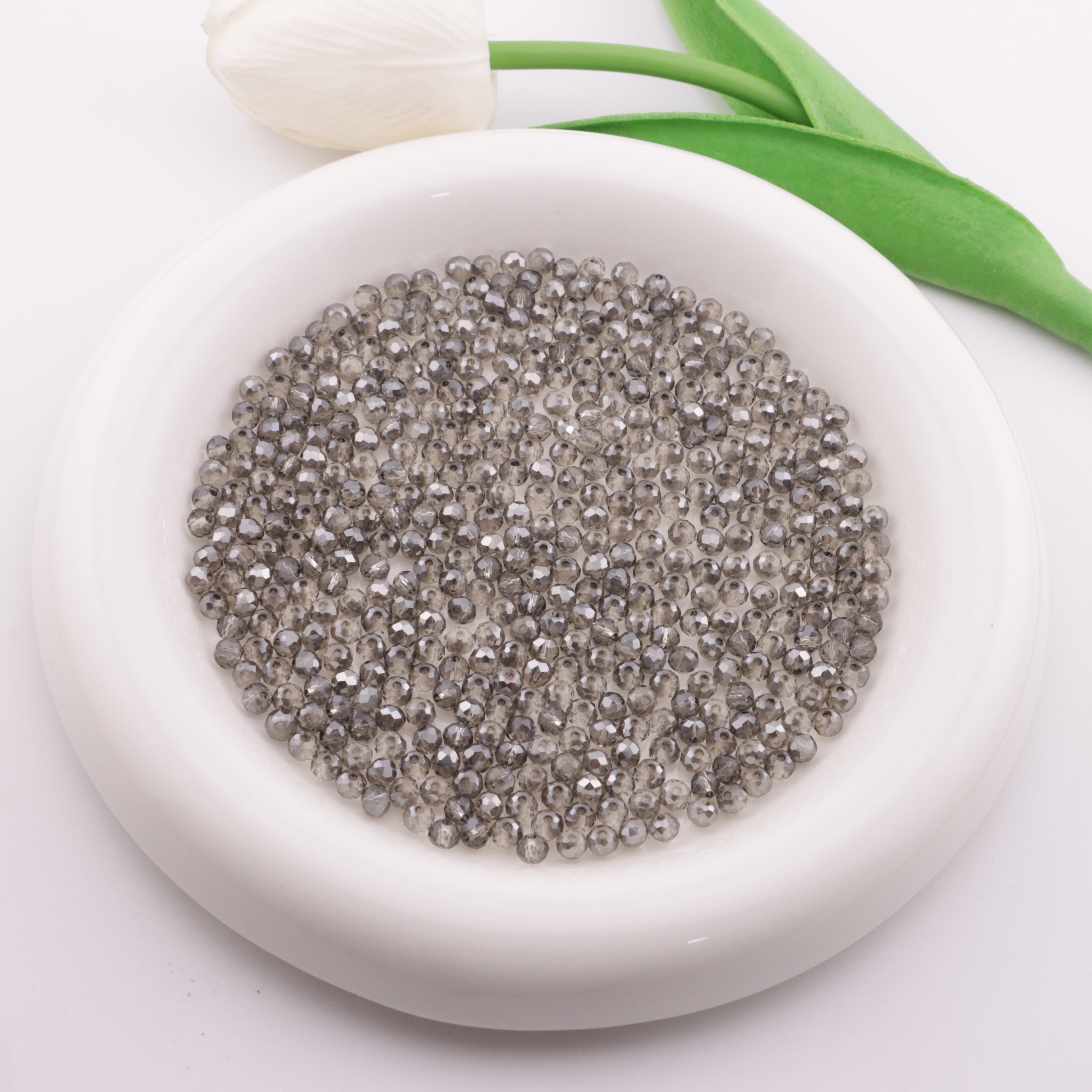 FS6054- Approximately 4mm Crystal Glass Beads AB