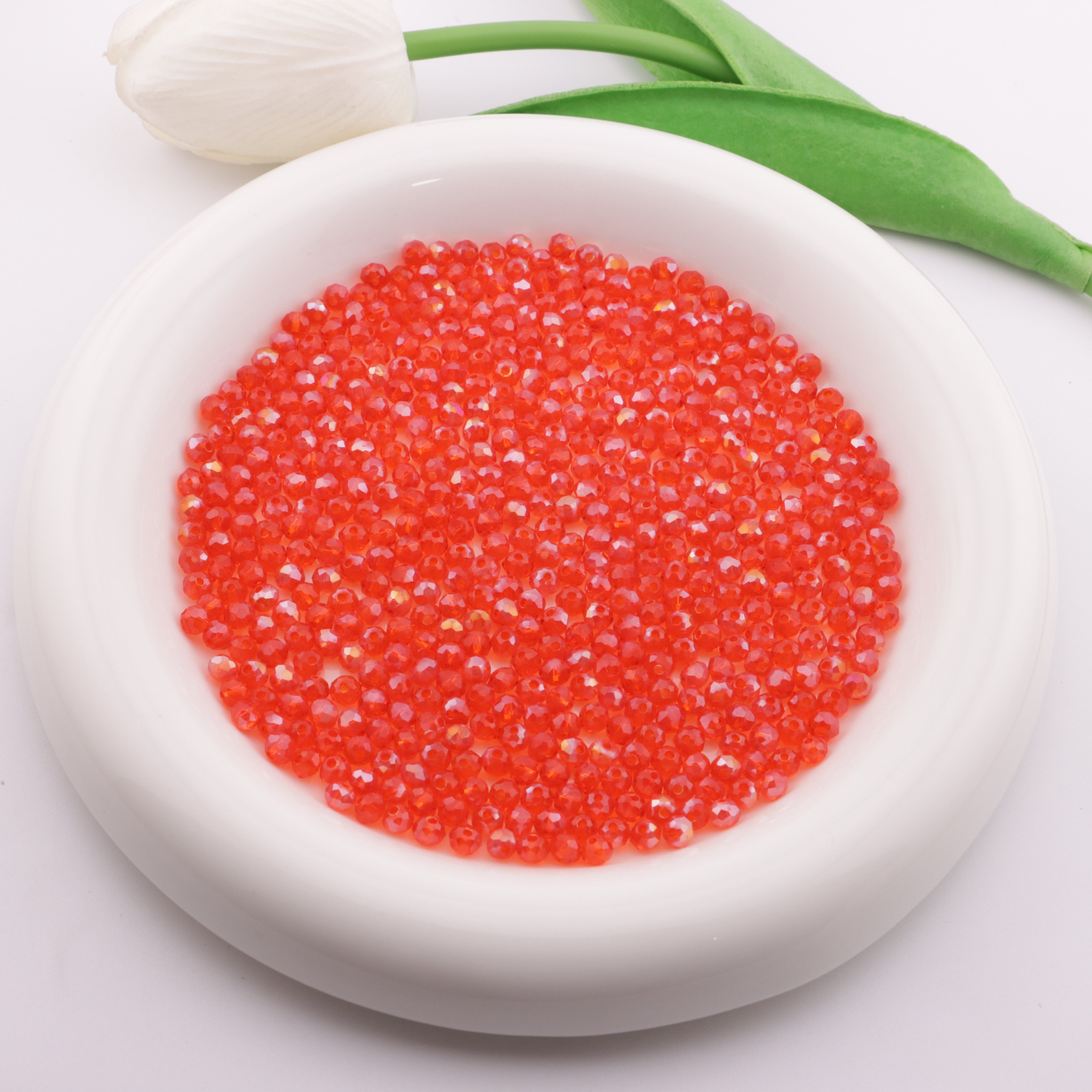 FS6054- Approximately 4mm Crystal Glass Beads AB