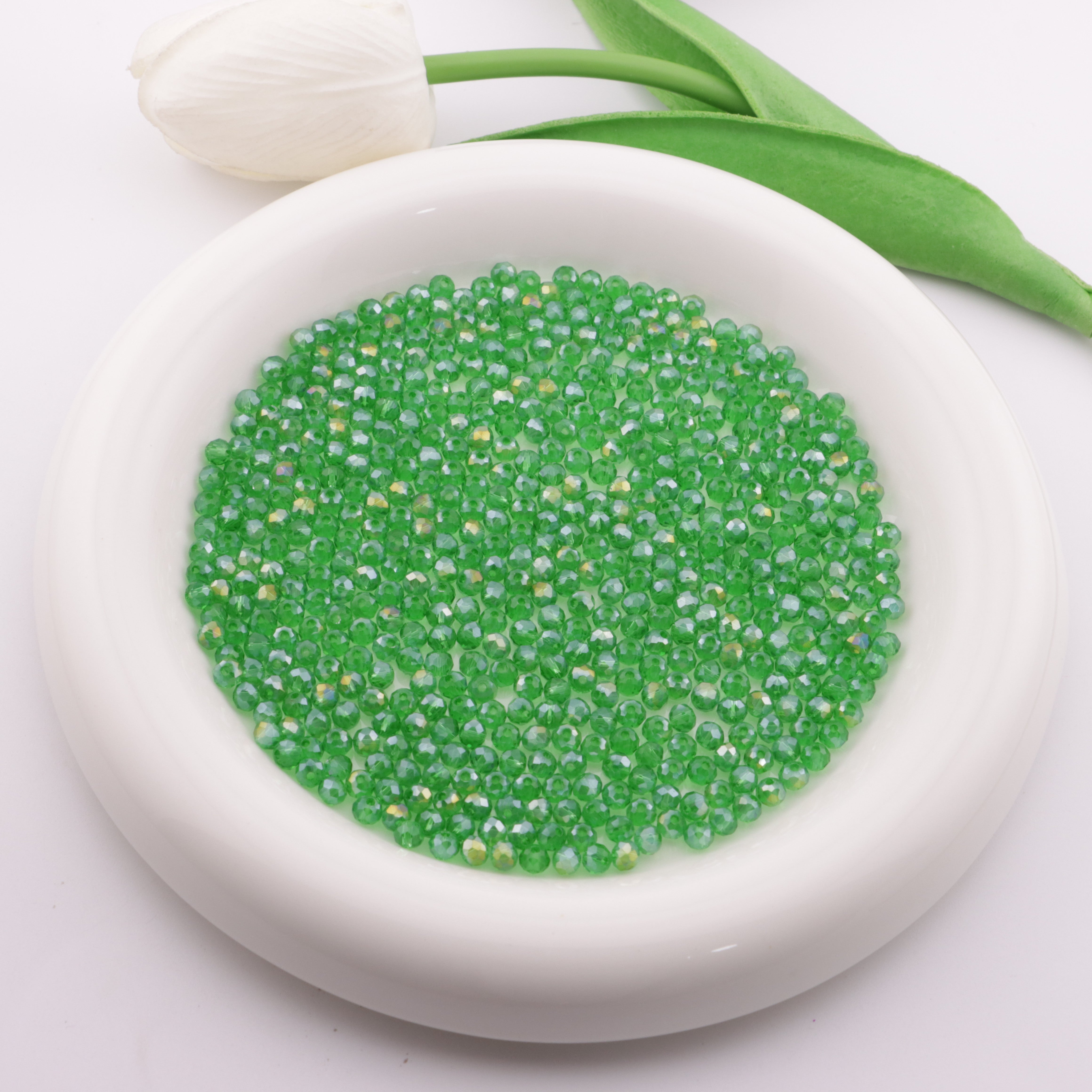FS6054- Approximately 4mm Crystal Glass Beads AB