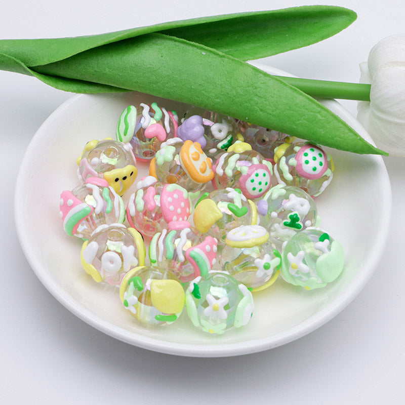 FS5254- 16mm Heavy Oil Fruit Hand-Painted Beads