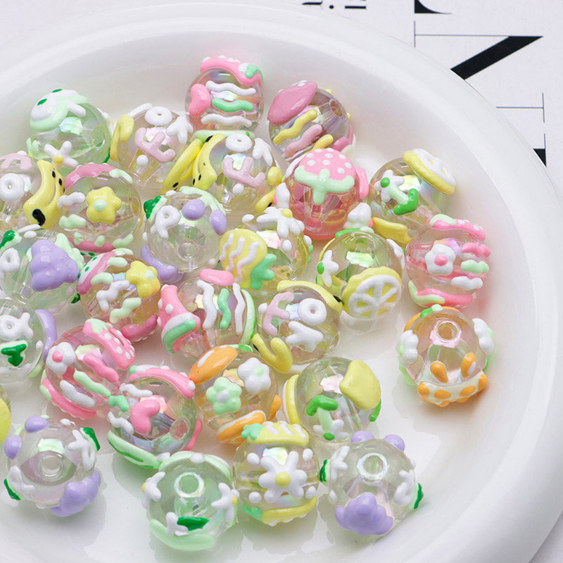 FS5254- 16mm Heavy Oil Fruit Hand-Painted Beads