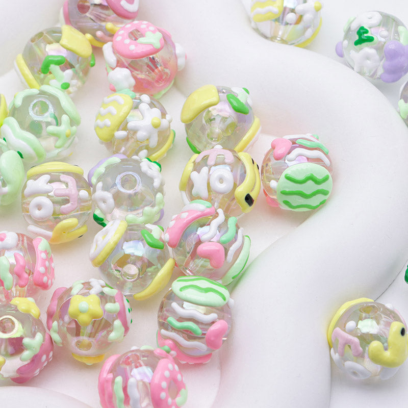 FS5254- 16mm Heavy Oil Fruit Hand-Painted Beads