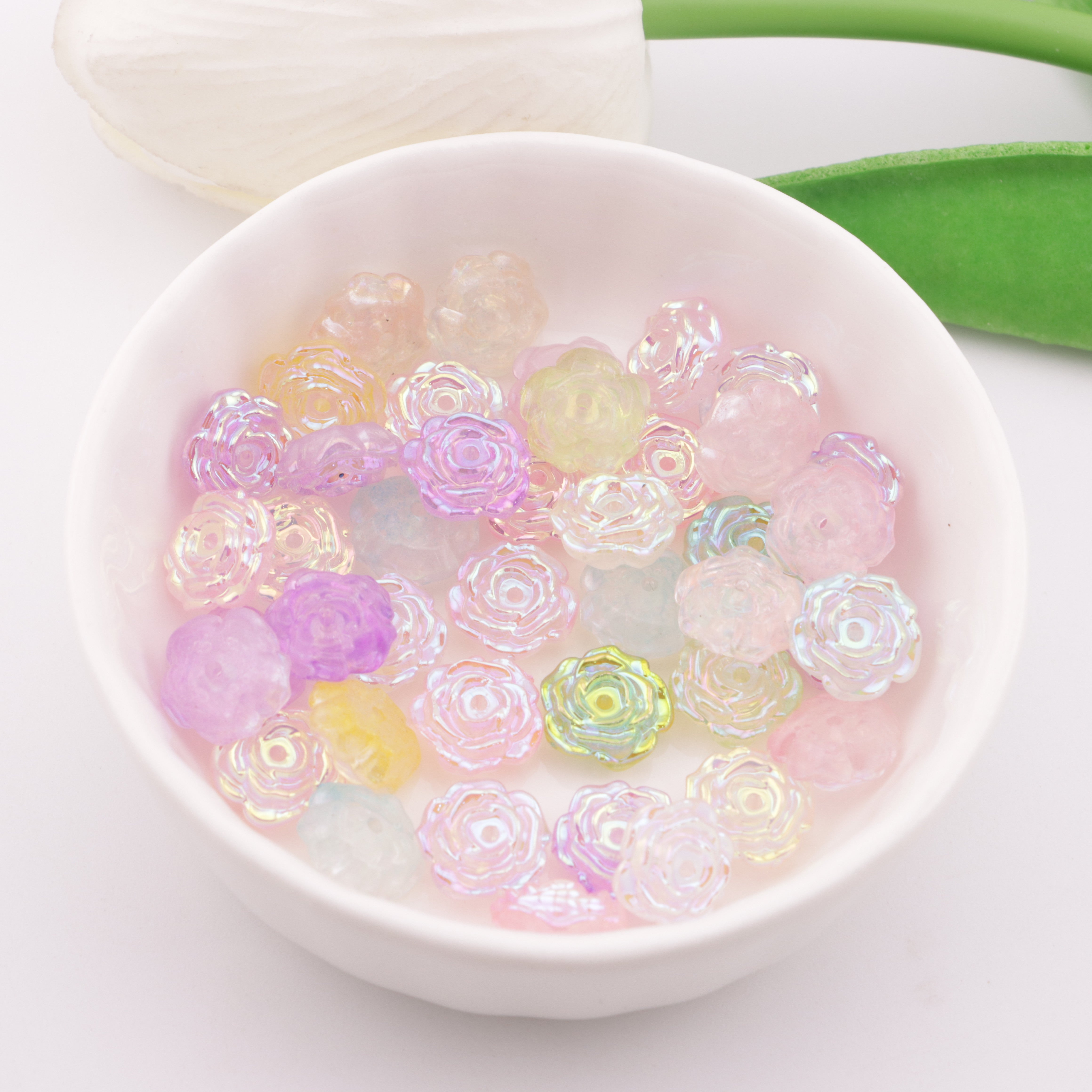 FS6059- 10mm Glow-in-the-dark Rose With Hole