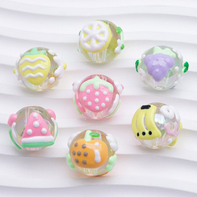 FS5254- 16mm Heavy Oil Fruit Hand-Painted Beads
