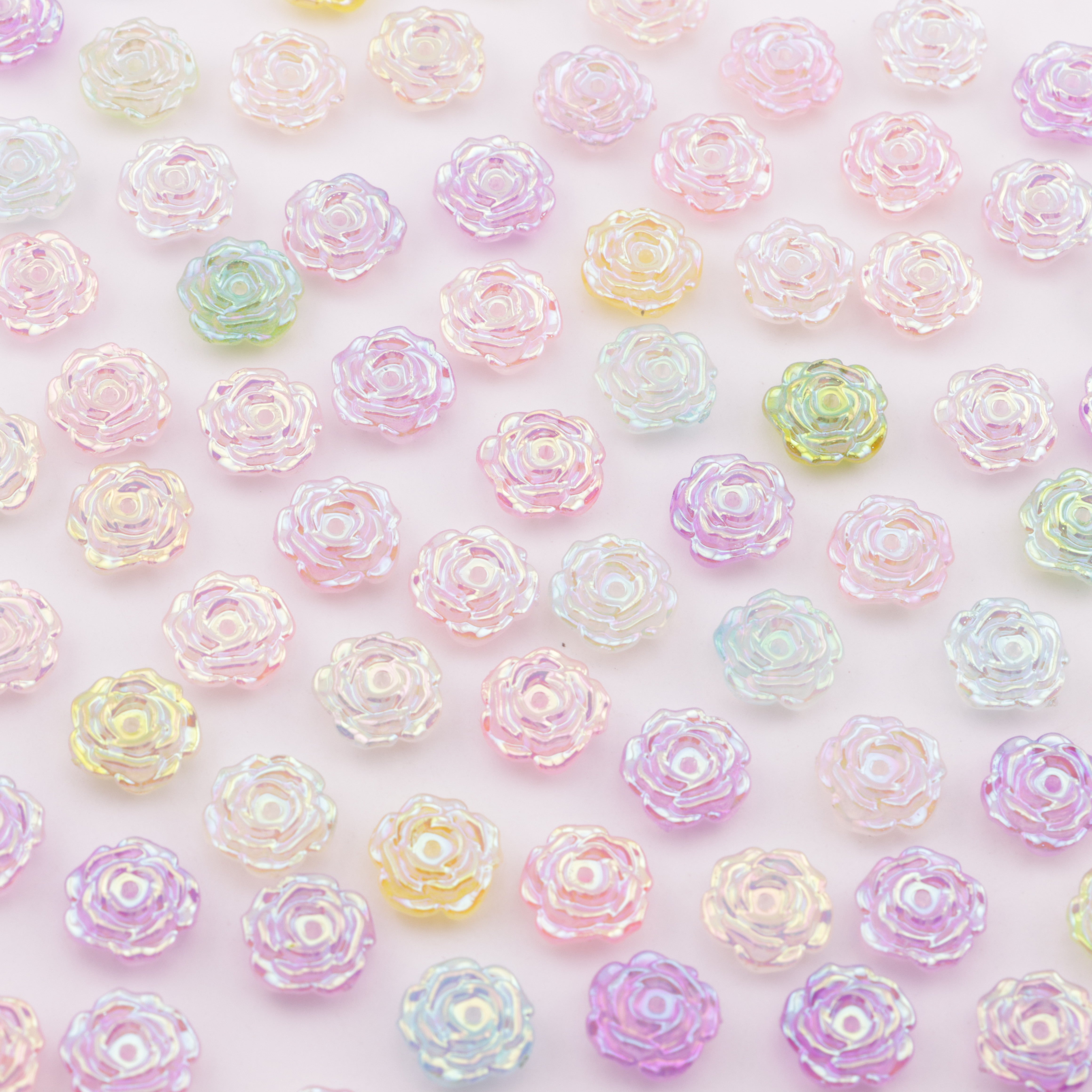 FS6059- 10mm Glow-in-the-dark Rose With Hole