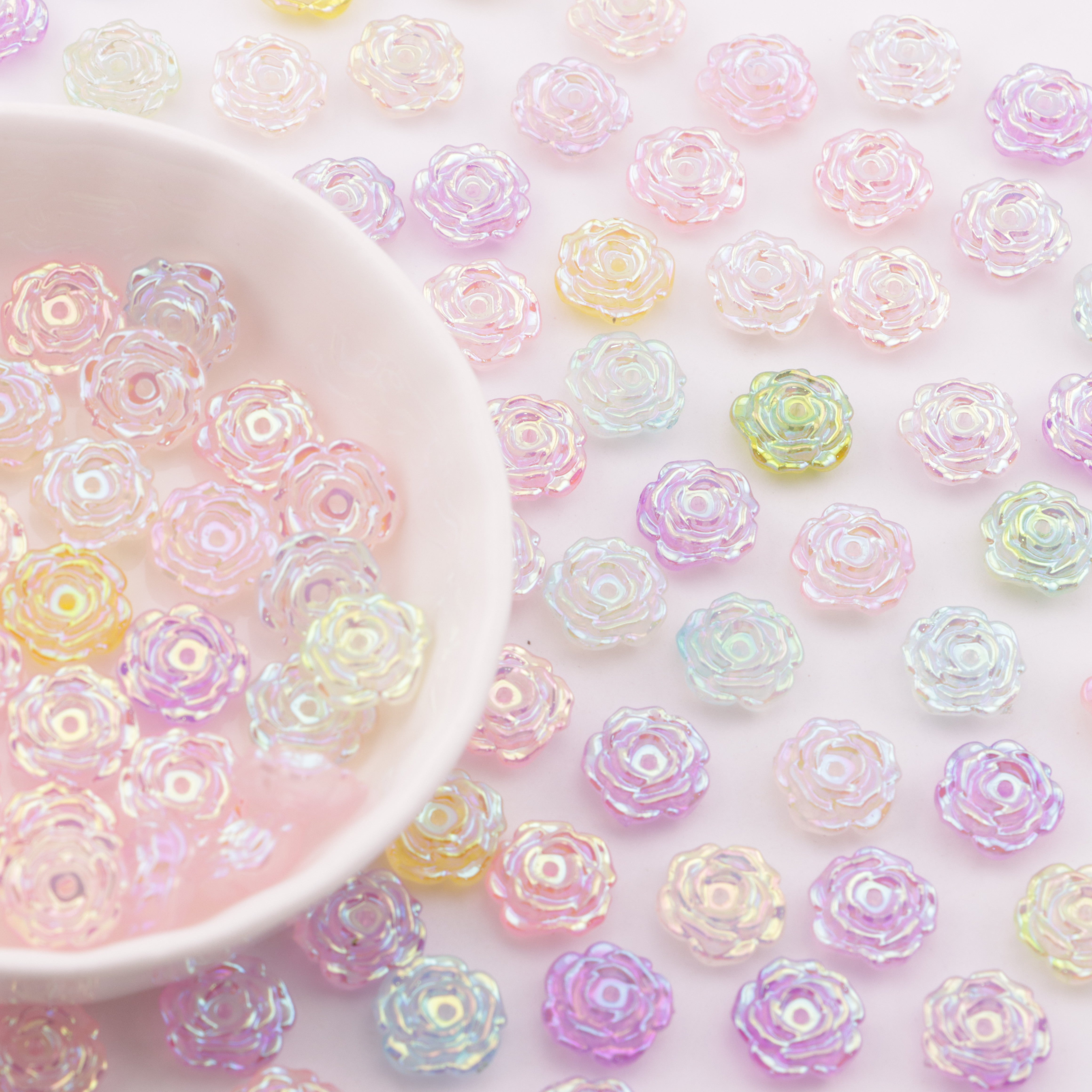 FS6059- 10mm Glow-in-the-dark Rose With Hole