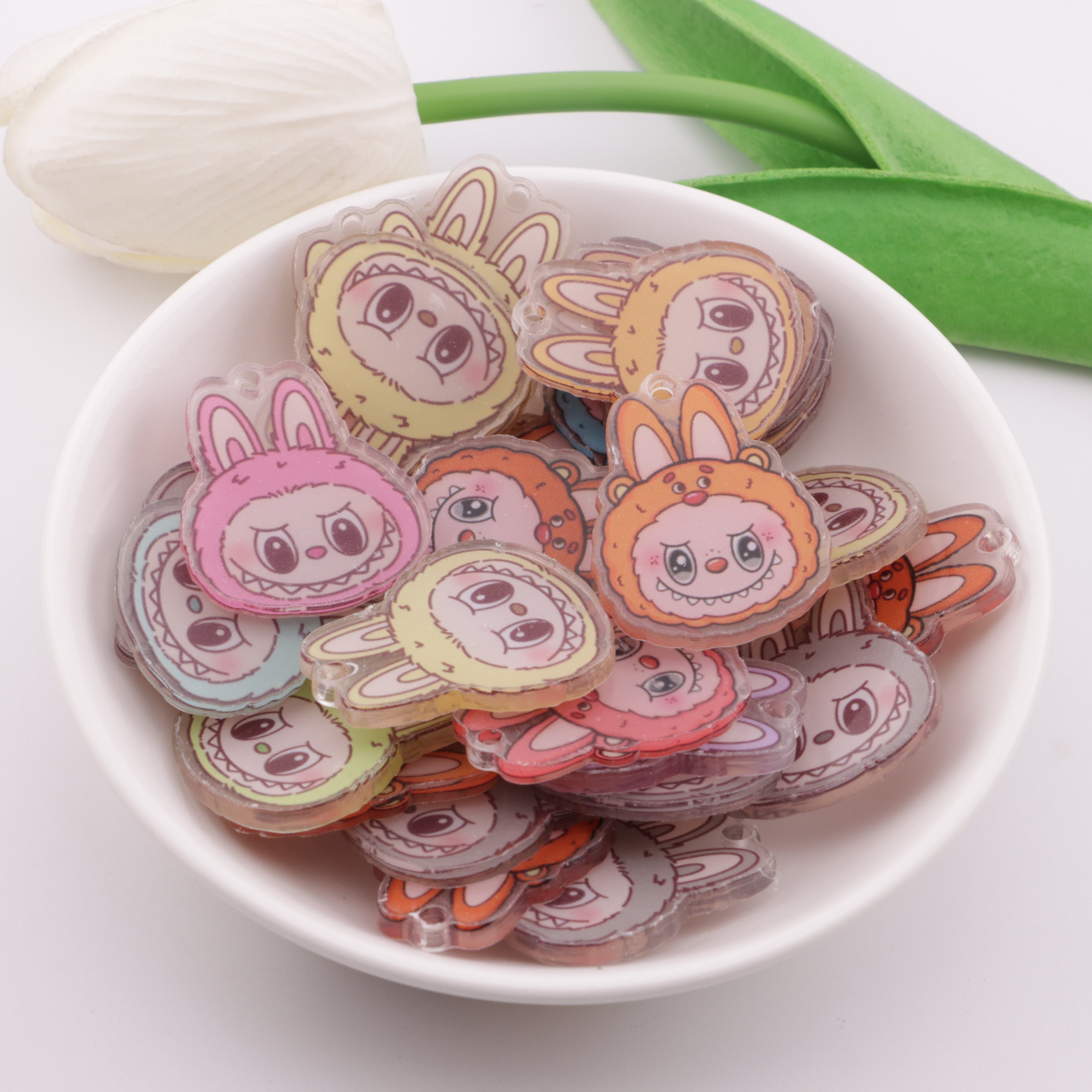 FS6073- 5cm Rabe Cloth Scraps Acrylic Hanging Hole