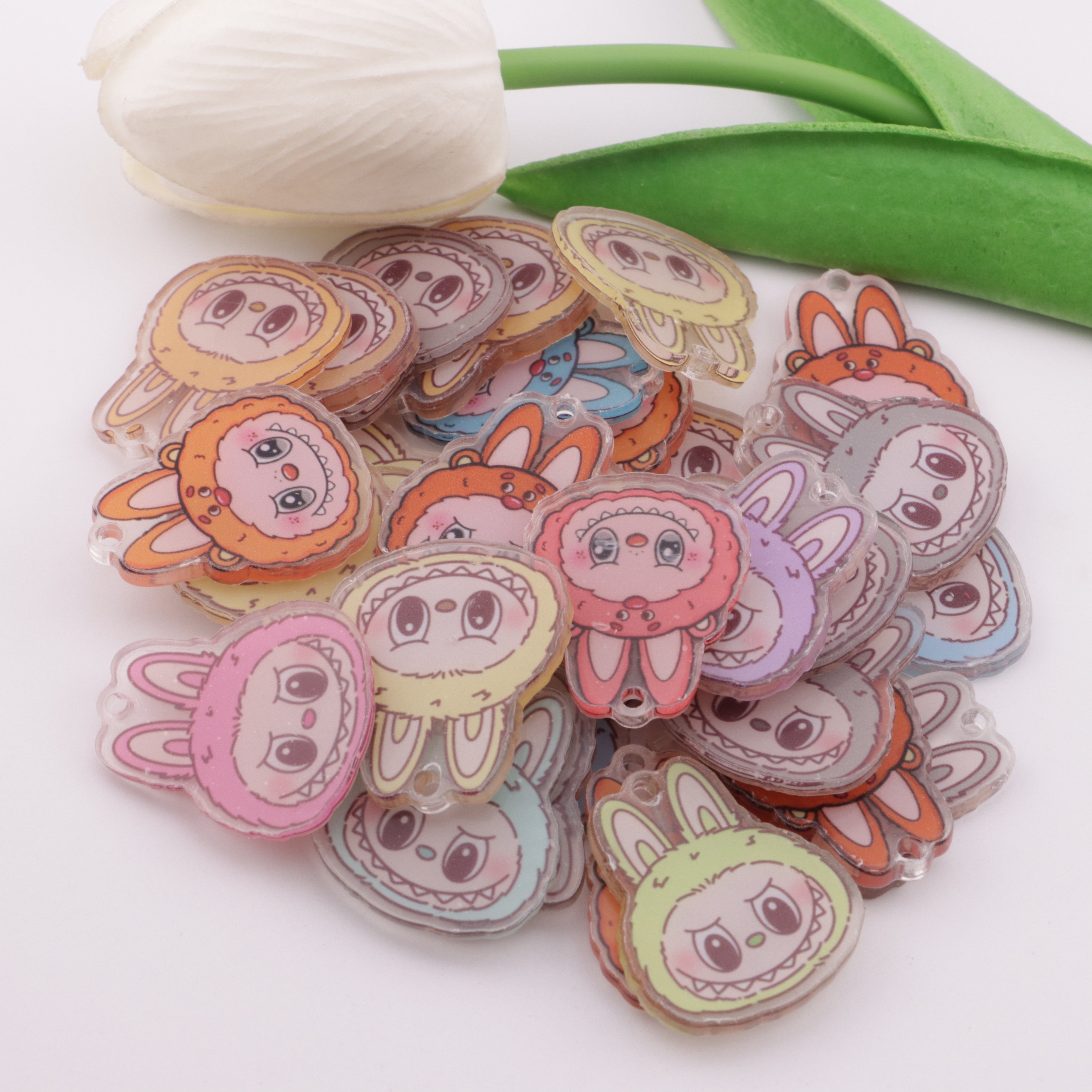 FS6073- 5cm Rabe Cloth Scraps Acrylic Hanging Hole