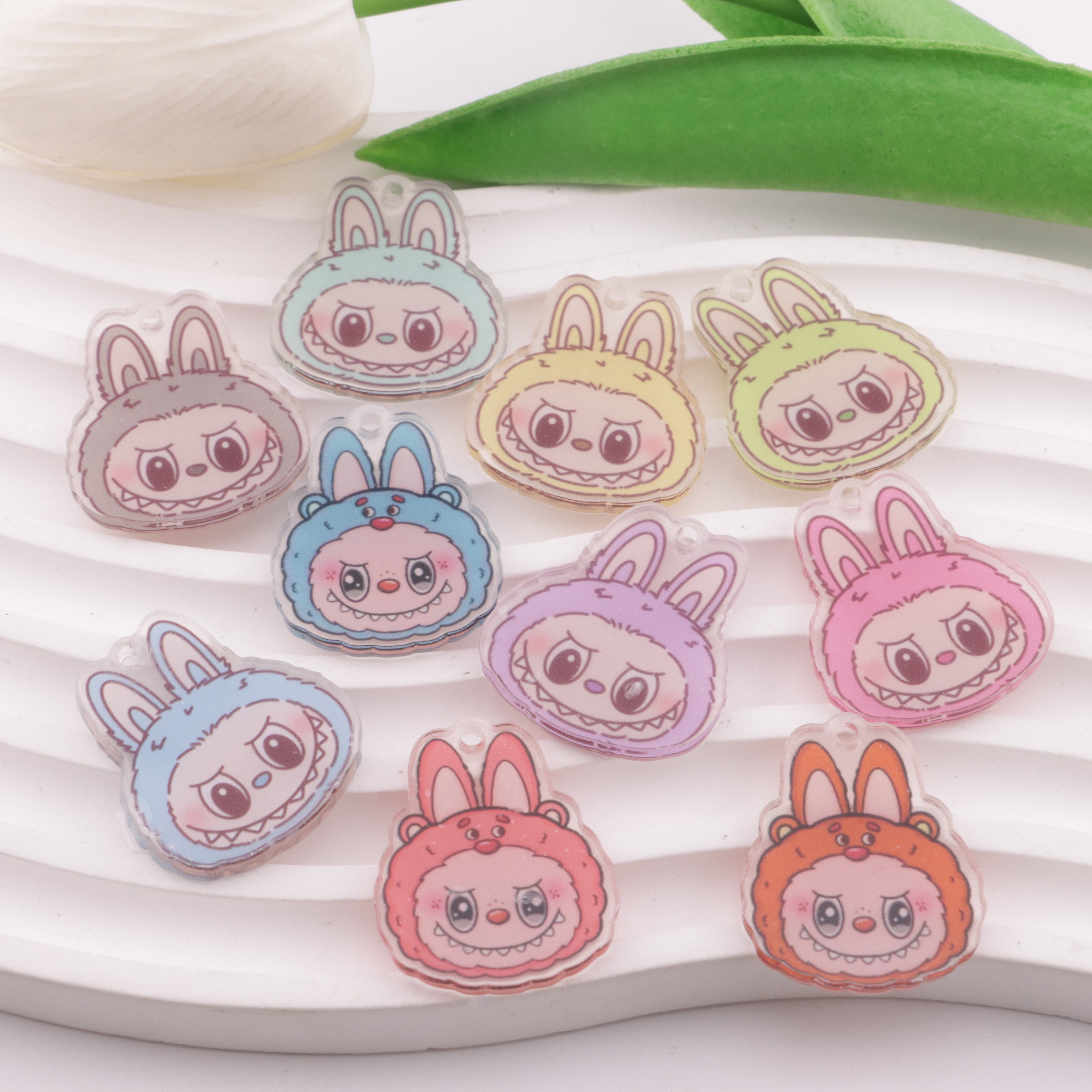 FS6073- 5cm Rabe Cloth Scraps Acrylic Hanging Hole
