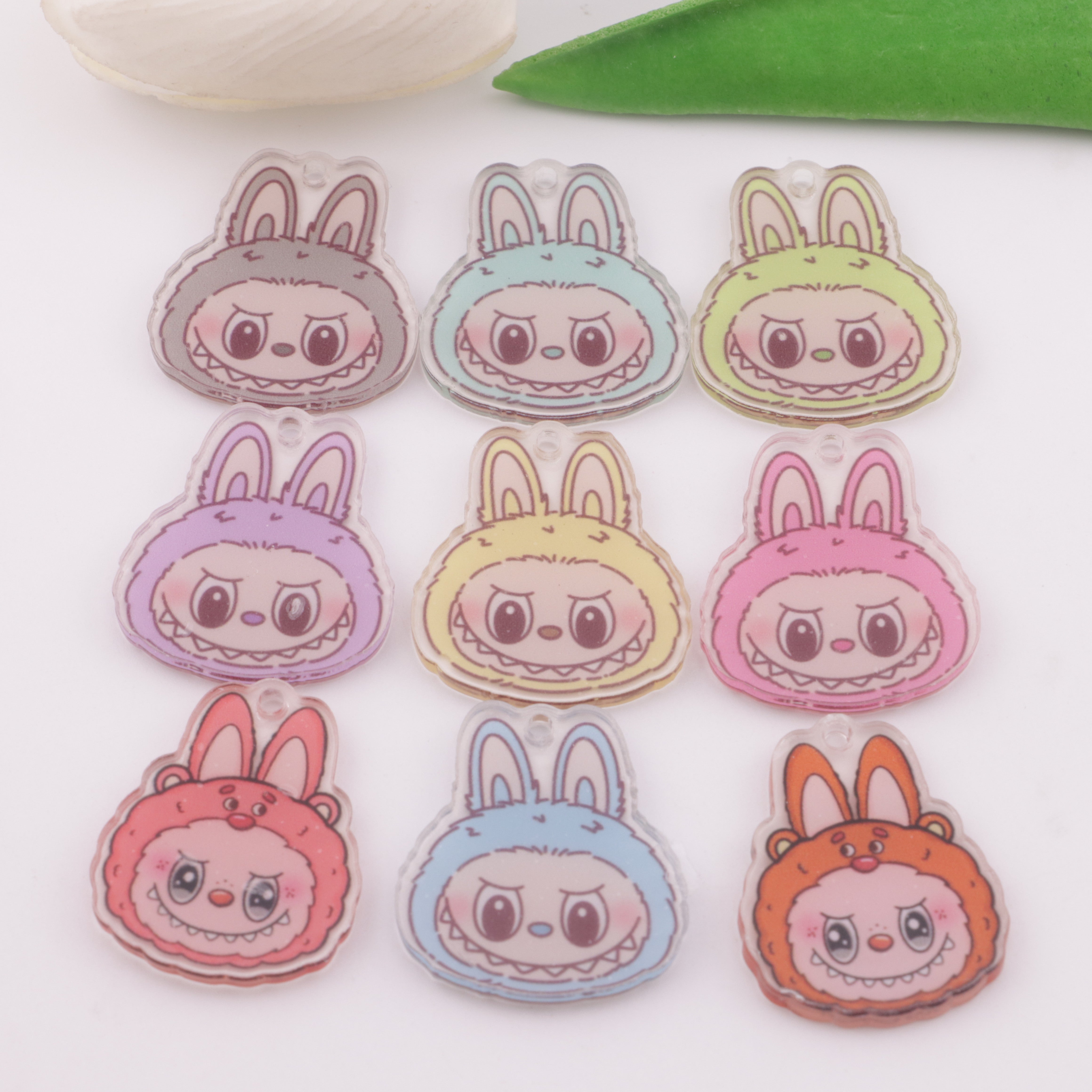 FS6073- 5cm Rabe Cloth Scraps Acrylic Hanging Hole