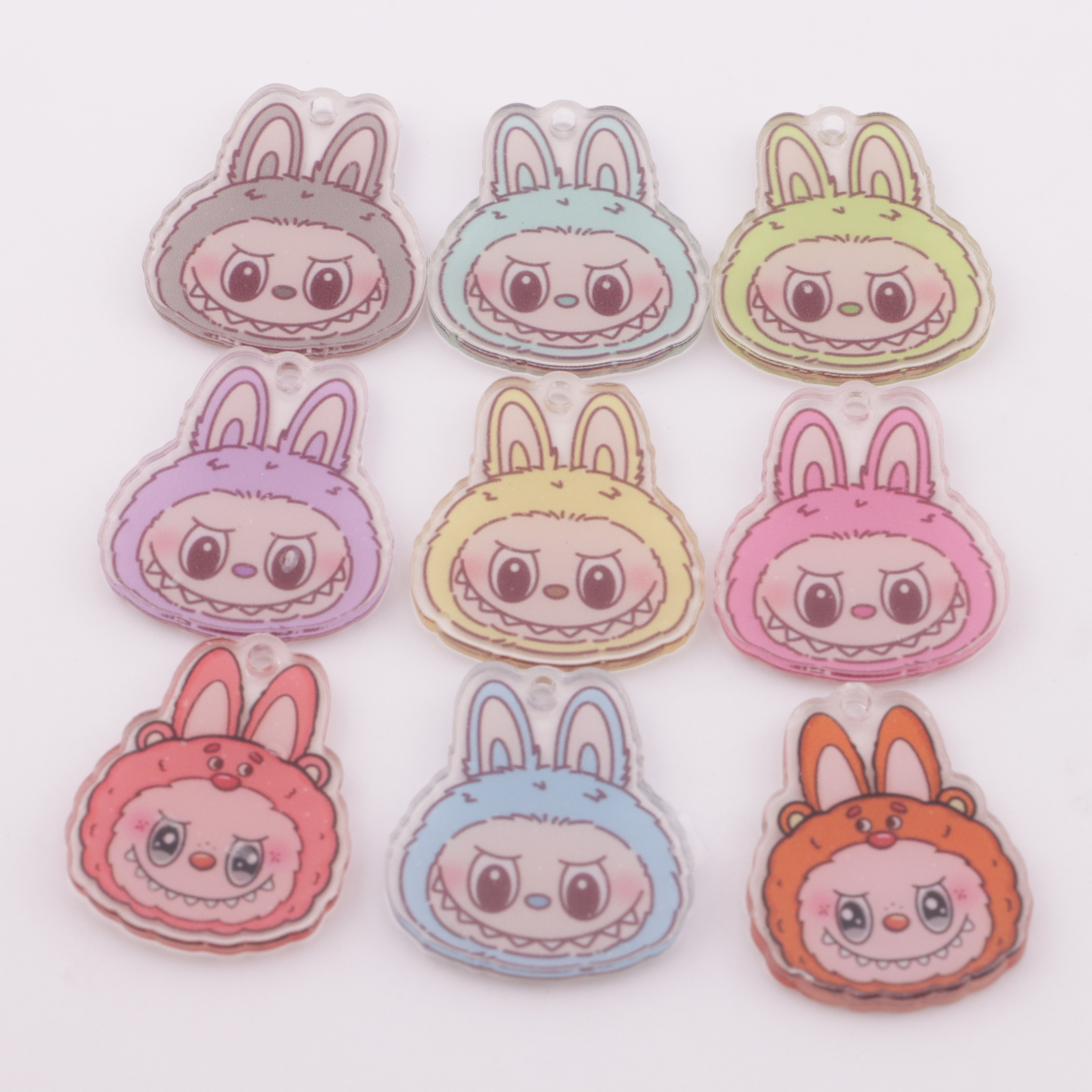FS6073- 5cm Rabe Cloth Scraps Acrylic Hanging Hole