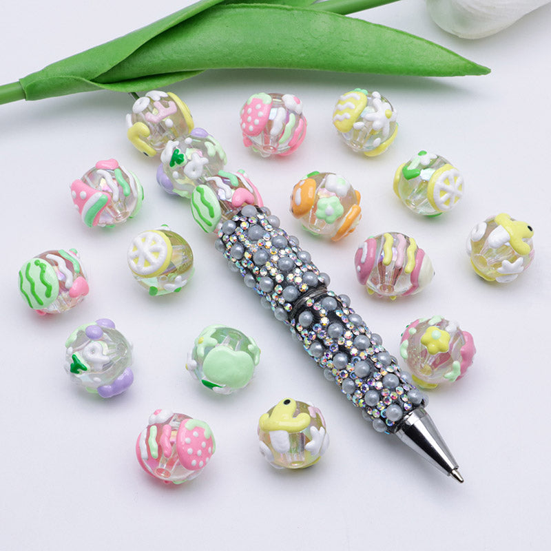 FS5254- 16mm Heavy Oil Fruit Hand-Painted Beads