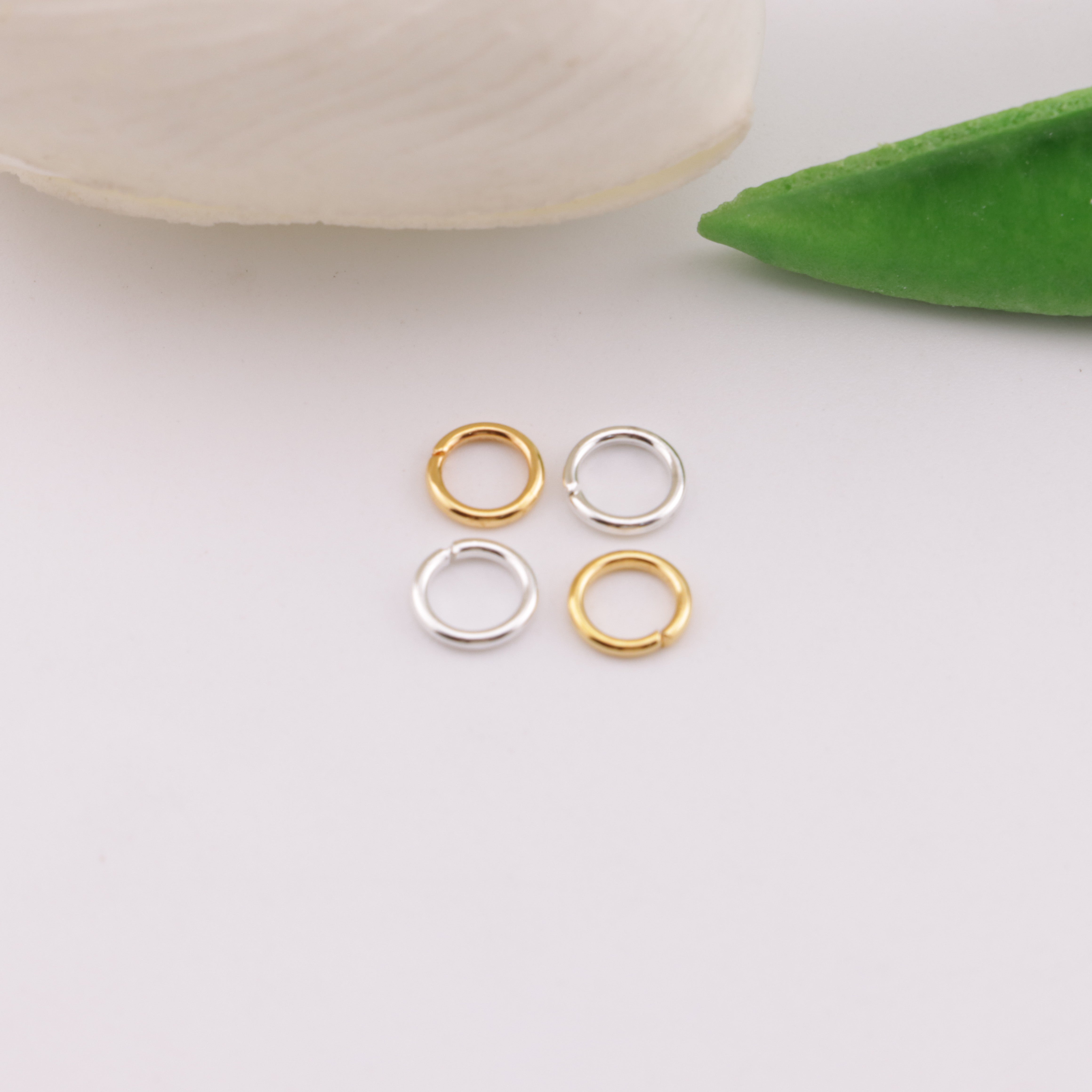 FS6083- 6mm Closed Jump Rings Closed And Open Loops Zoe's DIY Shop