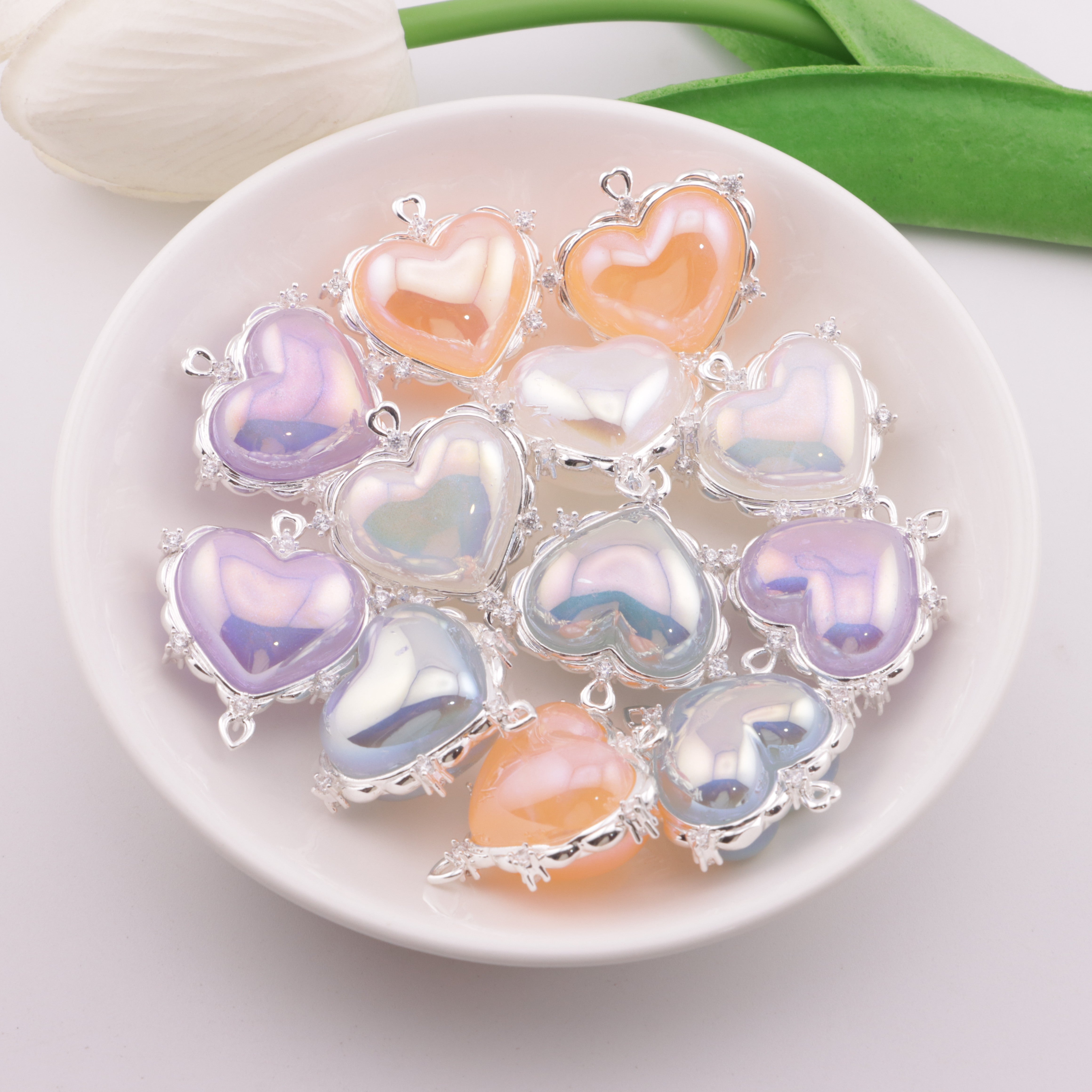 FS6085- Love Double Pendants