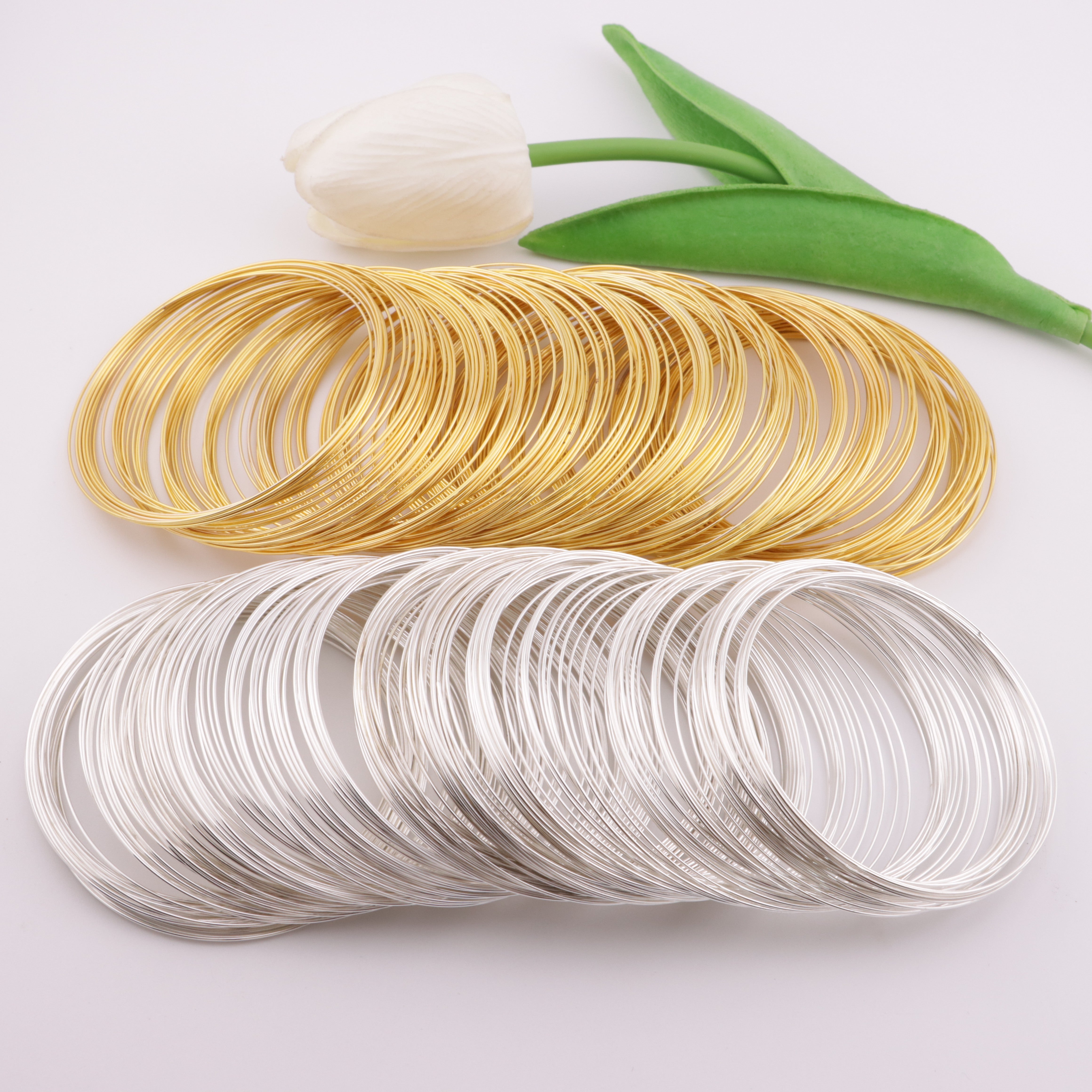 FS6105- 6cm Memory Steel Ring (Uncut, About 125 Rings Per 100g)