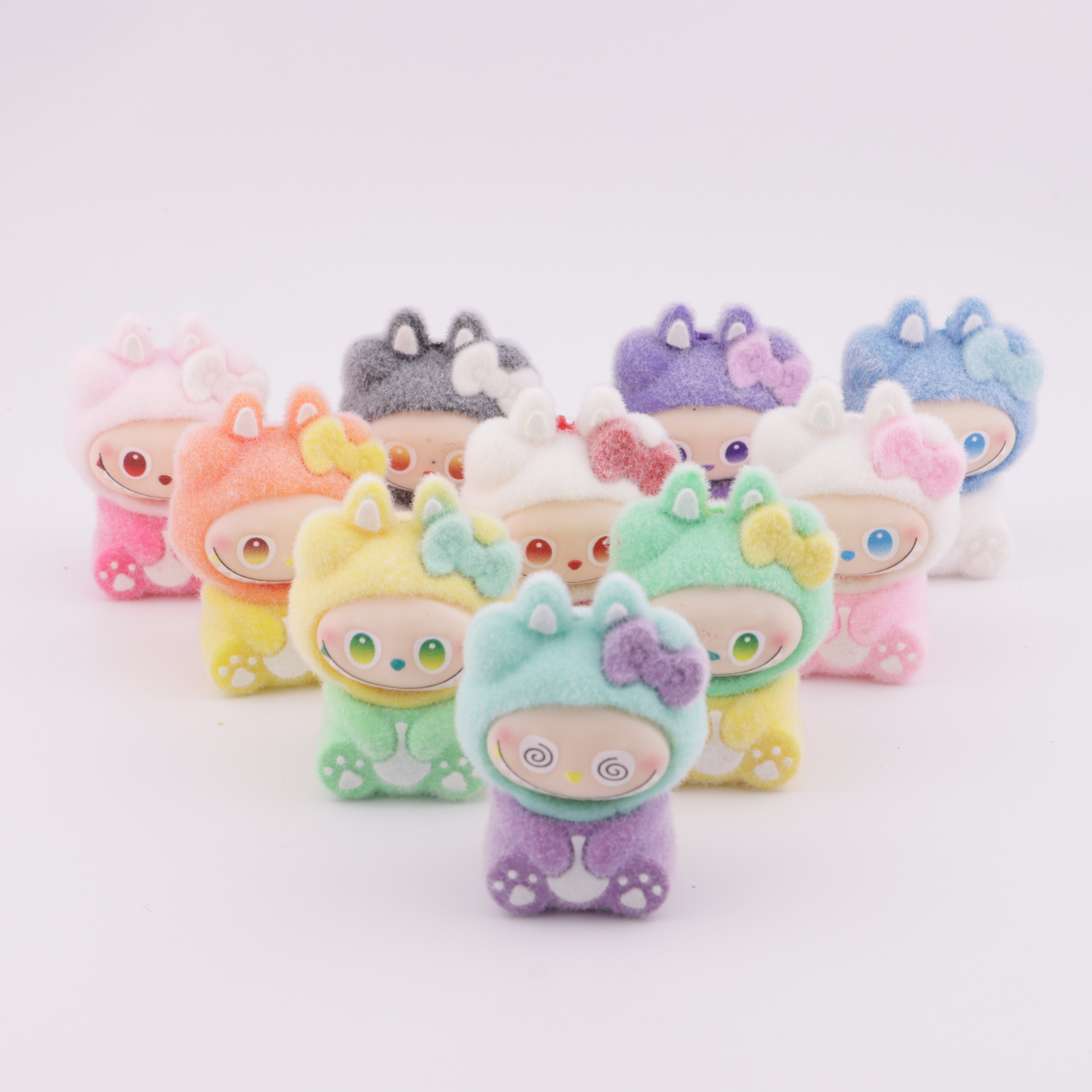 FS6110- Labubu Bow Flocking Beads