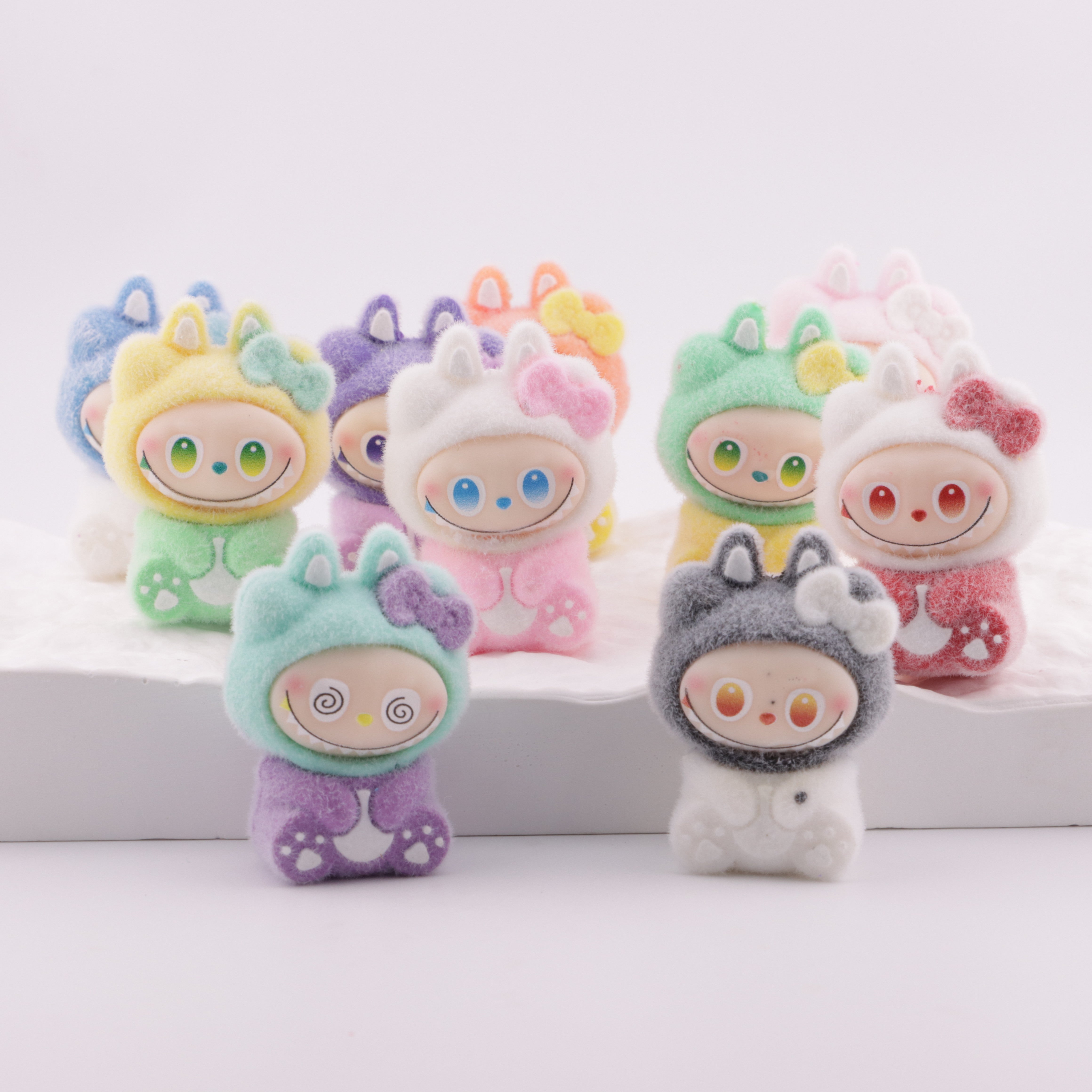 FS6110- Labubu Bow Flocking Beads