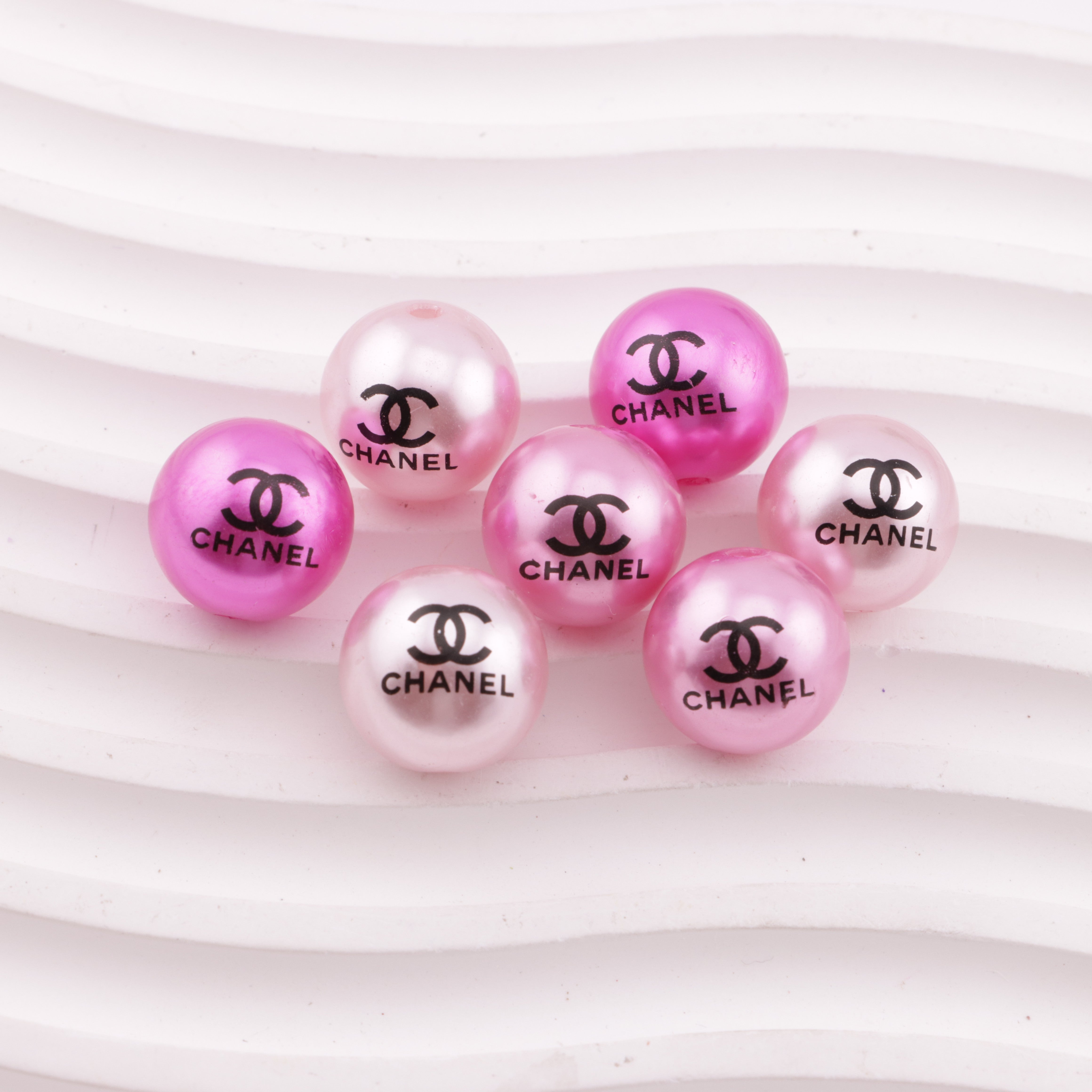 FS5544- 16Mm Imitation Pearl CC Acrylic Beads (Thin Lines) Zoe's DIY Shop