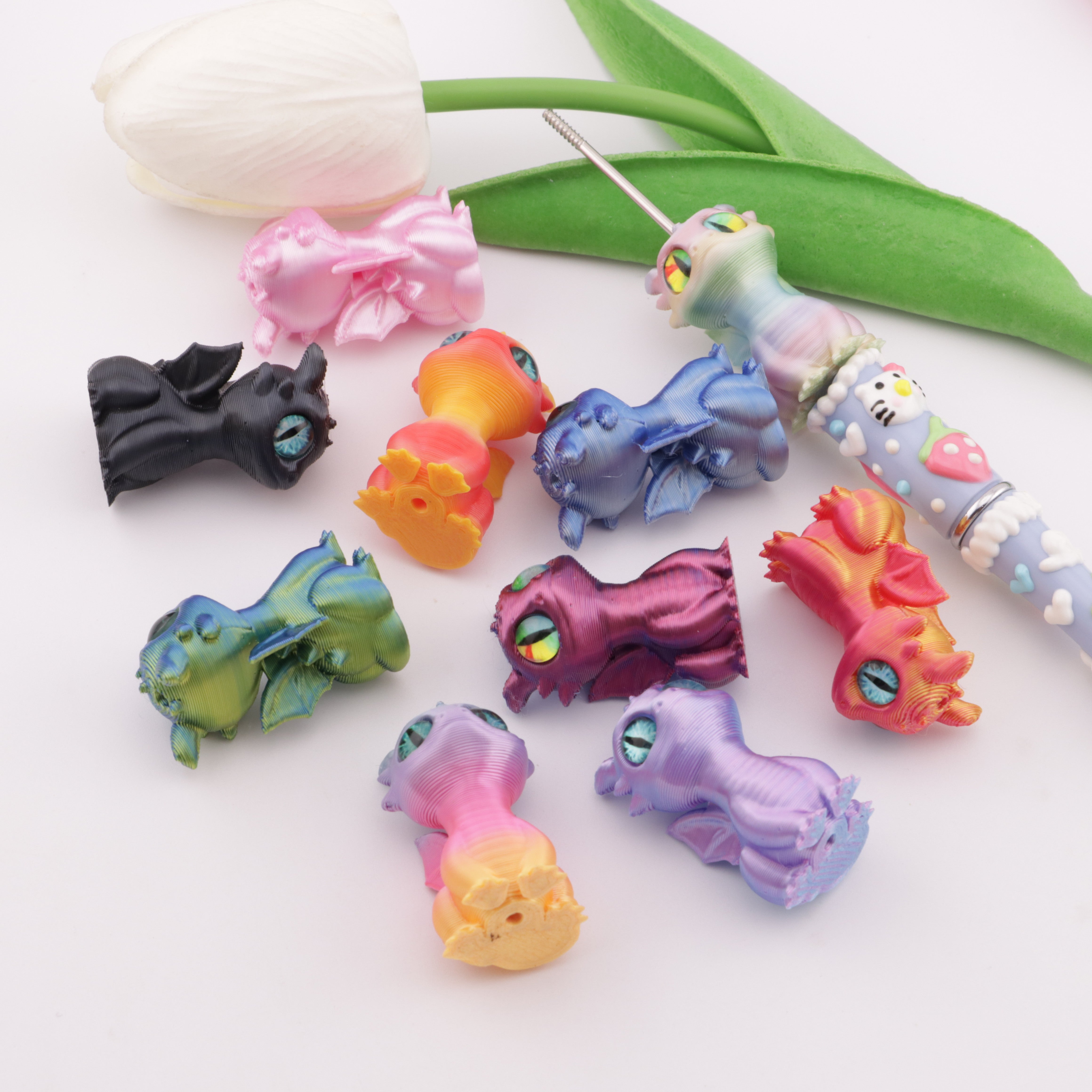 FS6120- 3.2cm 3D Dragon Through-Hole Beads