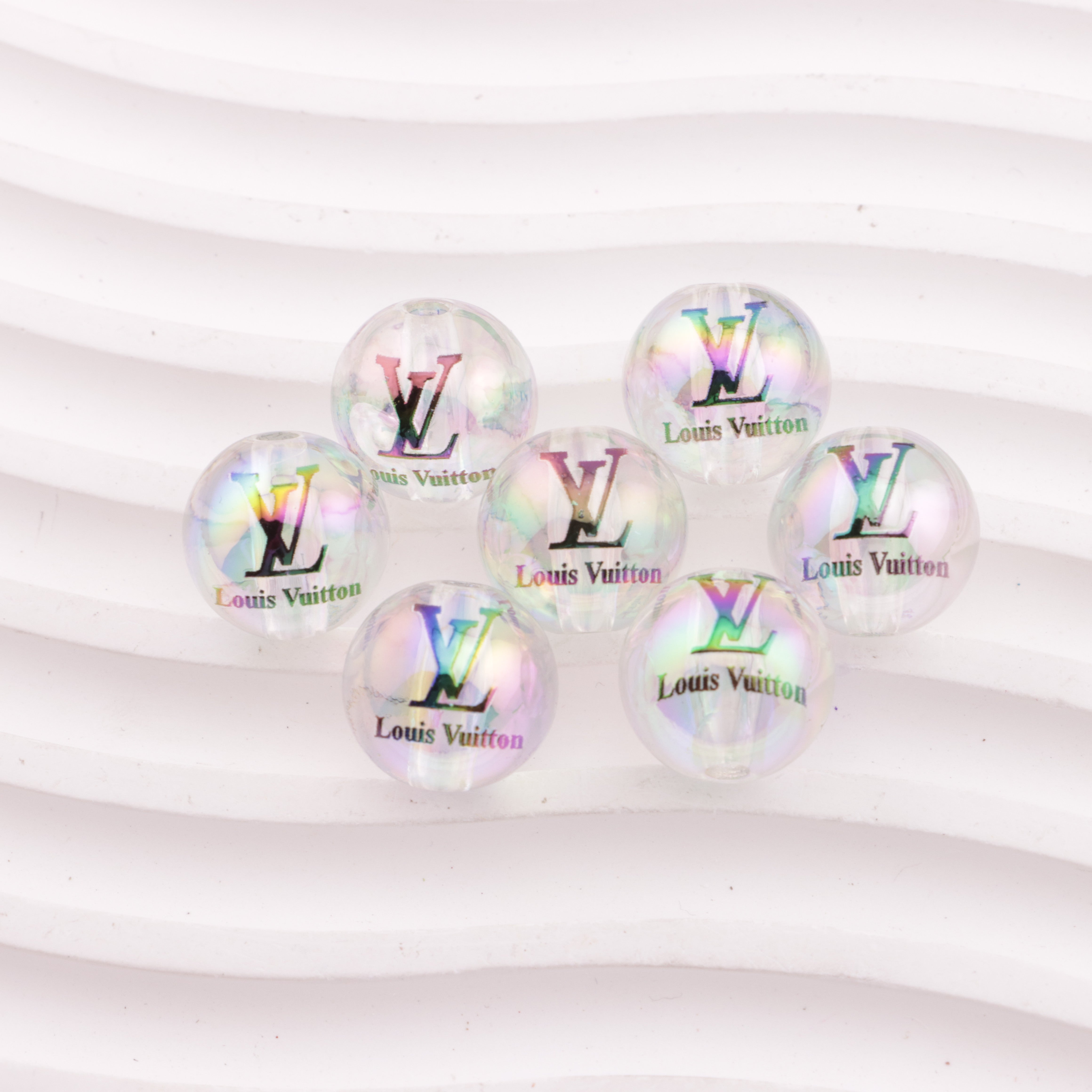 FS5615- 16mm Transparent LV Acrylic Beads Zoe's DIY Shop