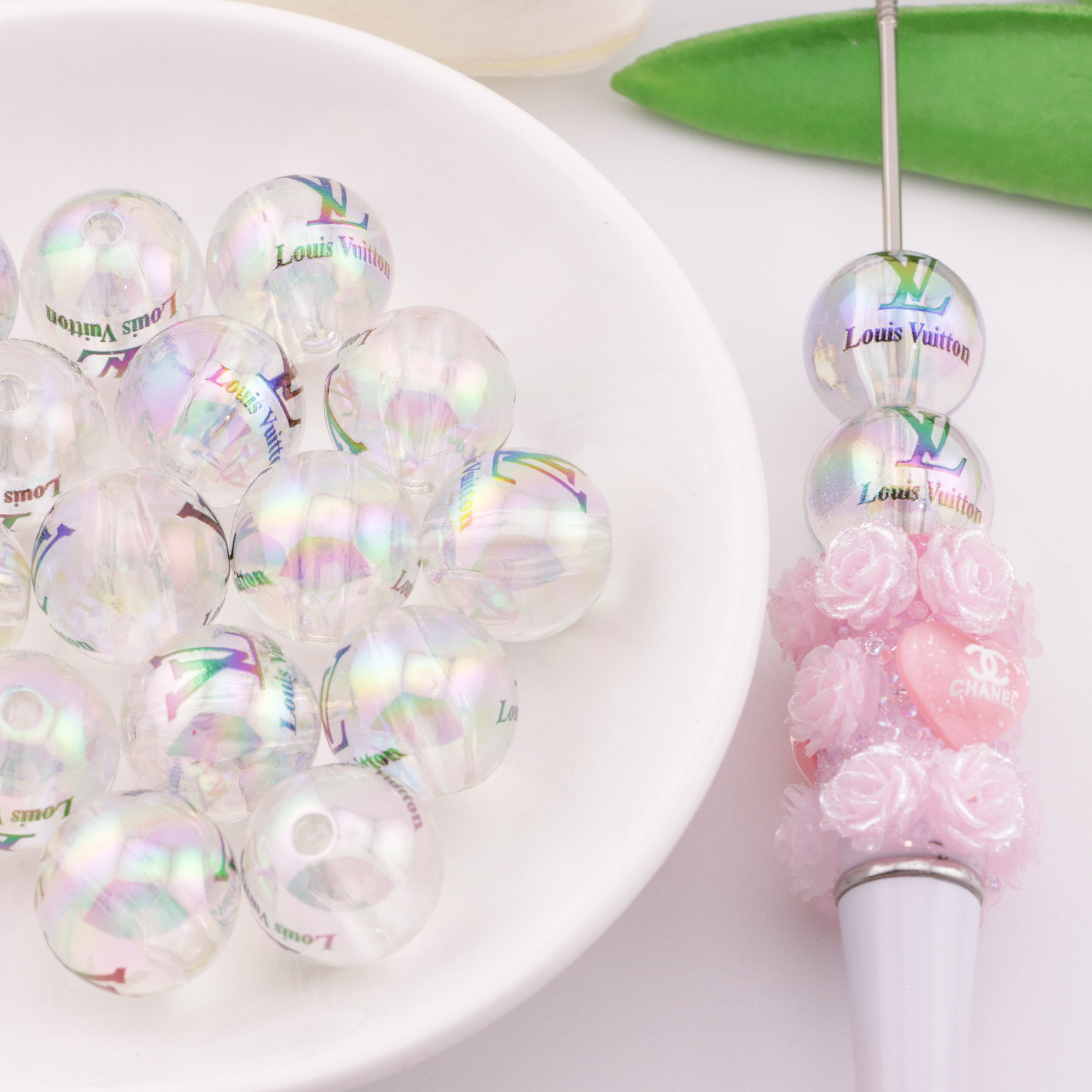 FS5615- 16mm Transparent LV Acrylic Beads Zoe's DIY Shop