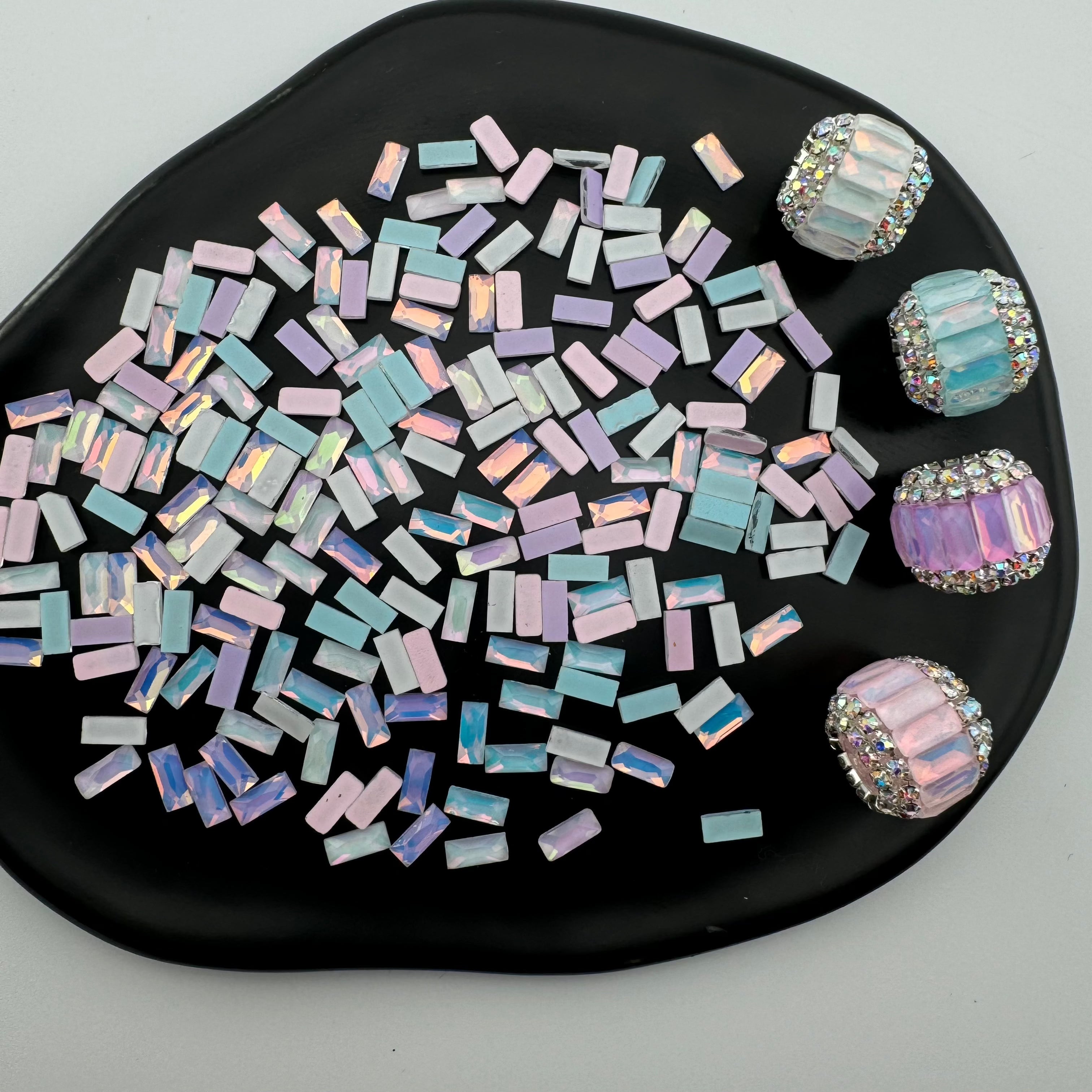 FS0014- 3*7mm Mocha Diamond Nail Charms For Making Fancy Bead Or Fancy Pen Zoe's DIY Shop