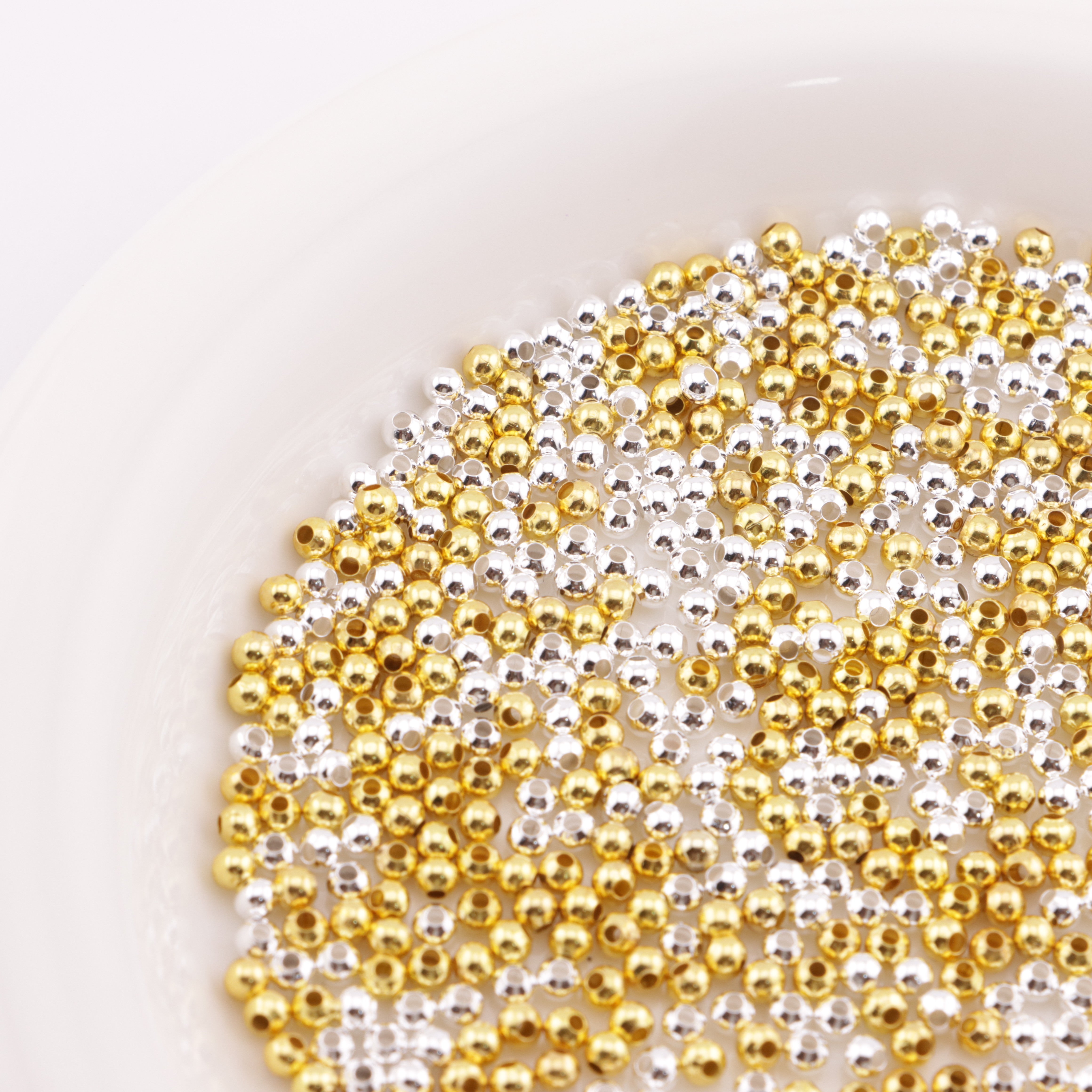 FS6134- 3mm High-Quality Copper Spacer Beads