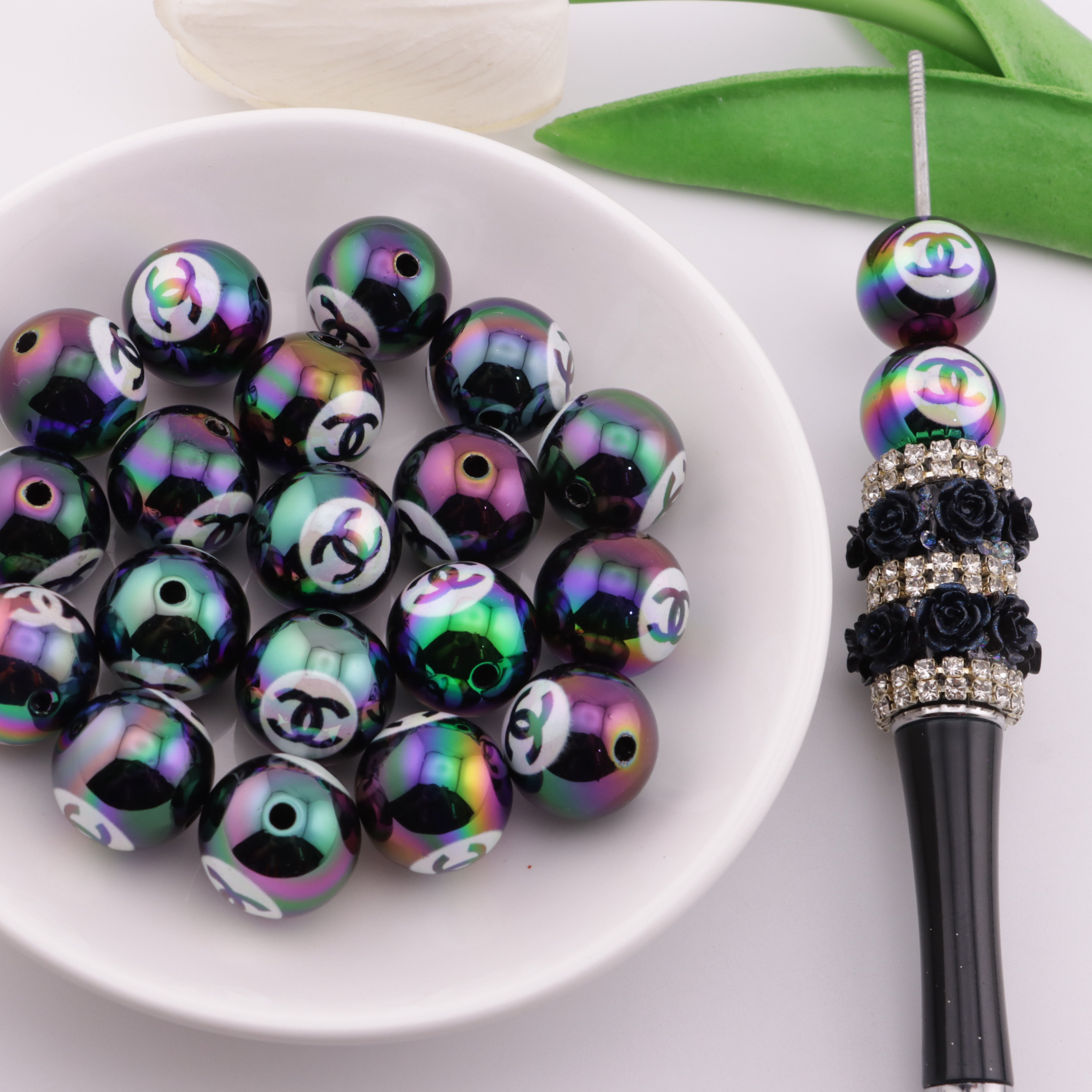 FS5616- 16mm Uv Plated Cc Acrylic Beads Zoe's DIY Shop