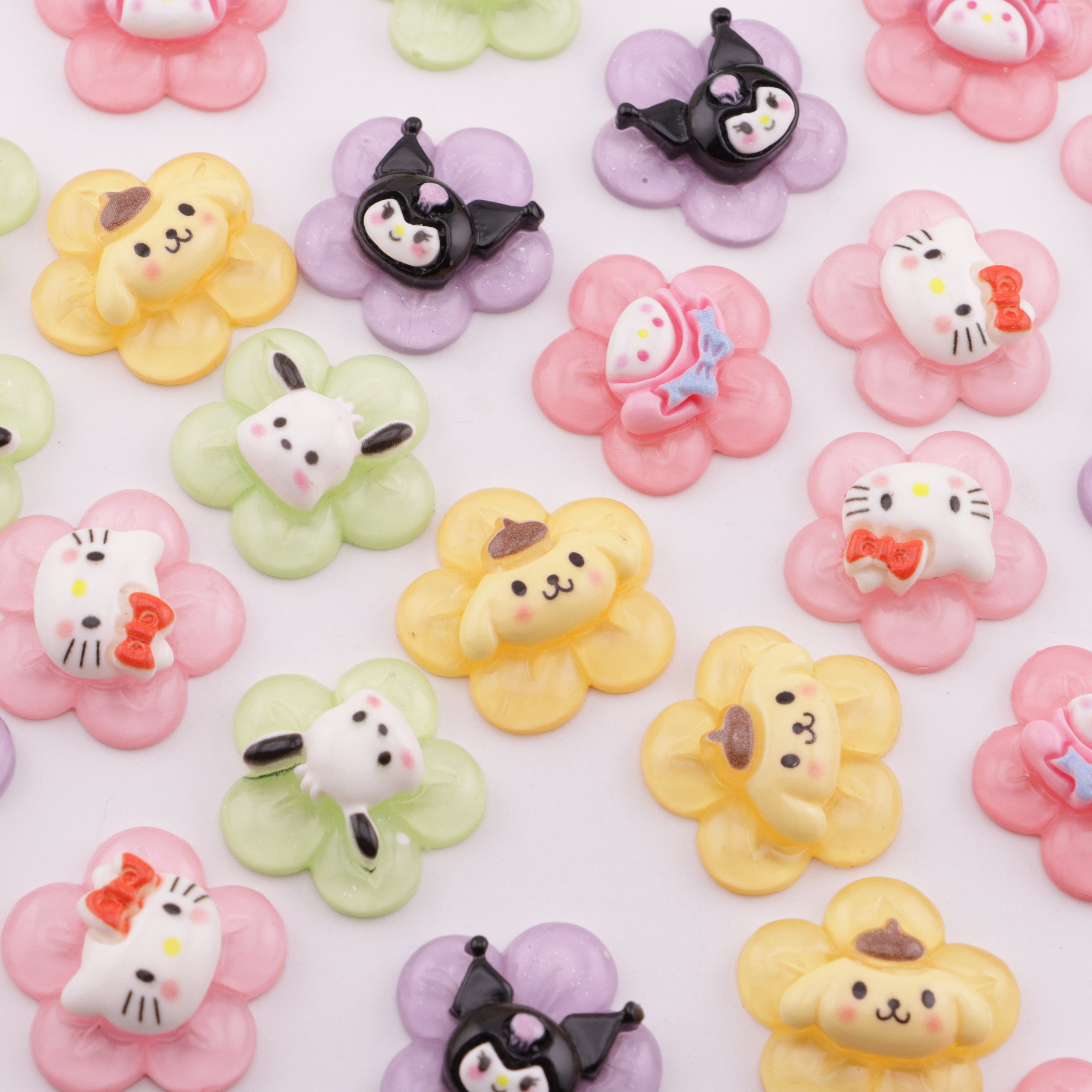 FS4222- Sanrio Flower Charms - Sanrio Flower Stickers