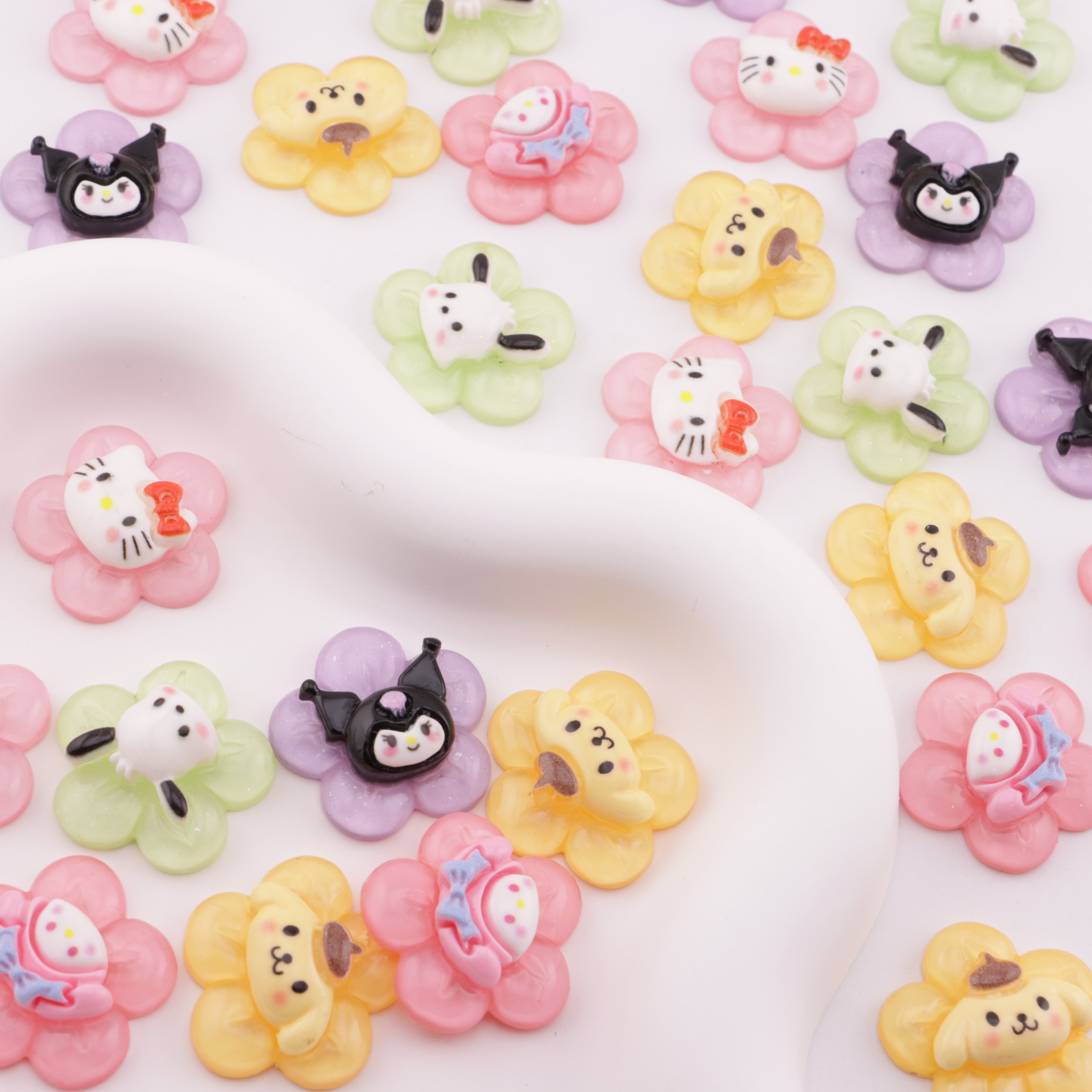 FS4222- Sanrio Flower Charms - Sanrio Flower Stickers