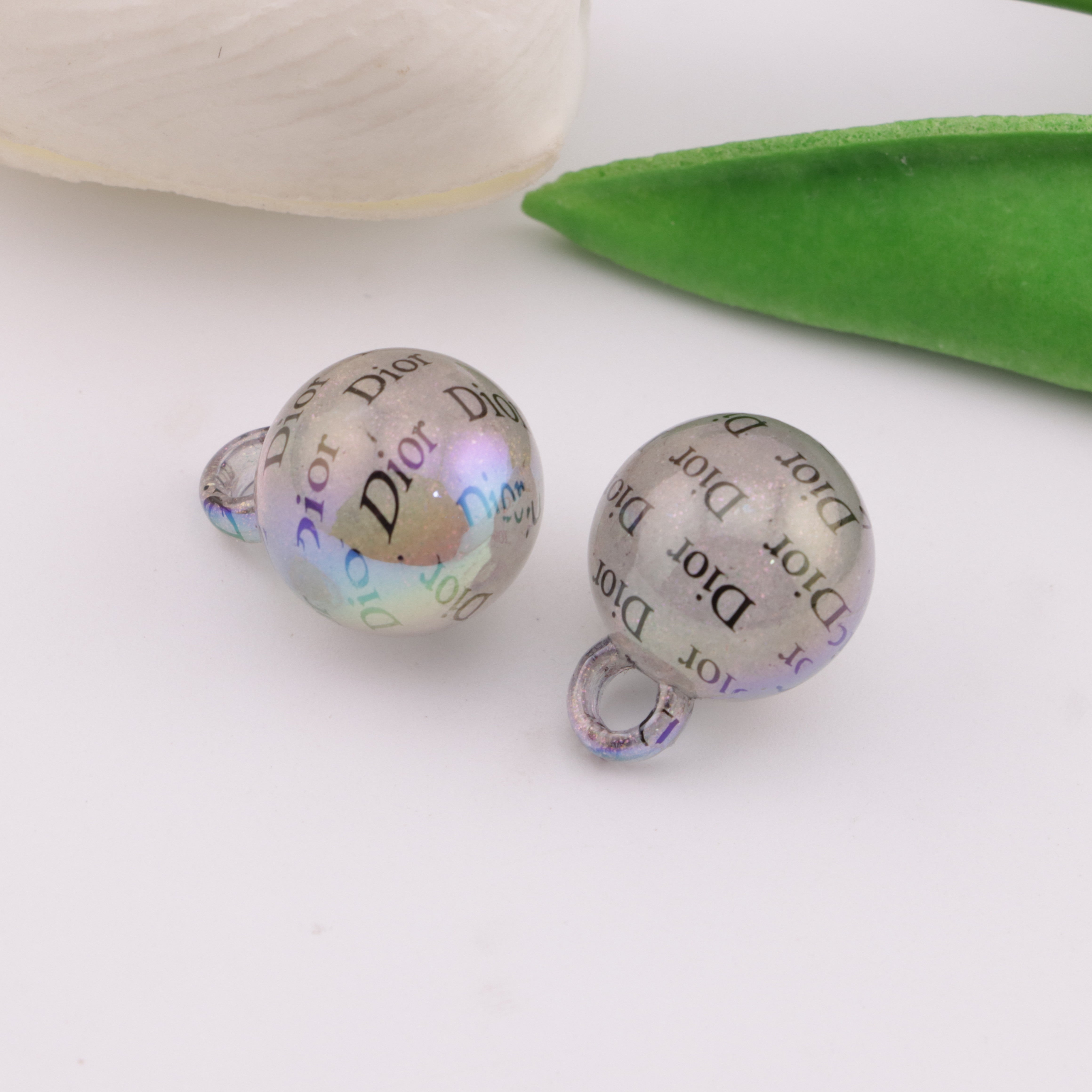 FS4272- 16mm Dior Glow-In-The-Dark Car Hanging Beads Zoe's DIY Shop