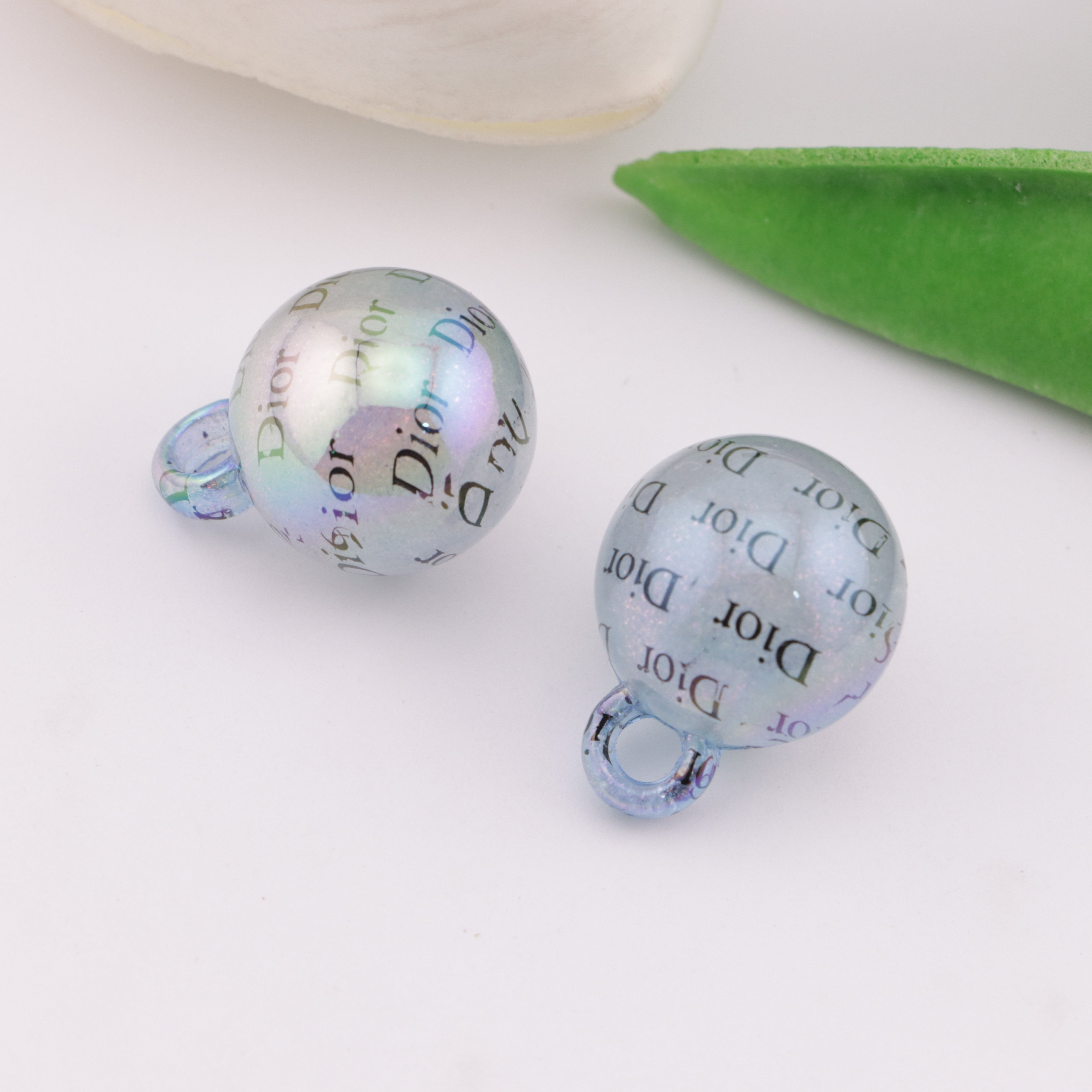 FS4272- 16mm Dior Glow-In-The-Dark Car Hanging Beads Zoe's DIY Shop