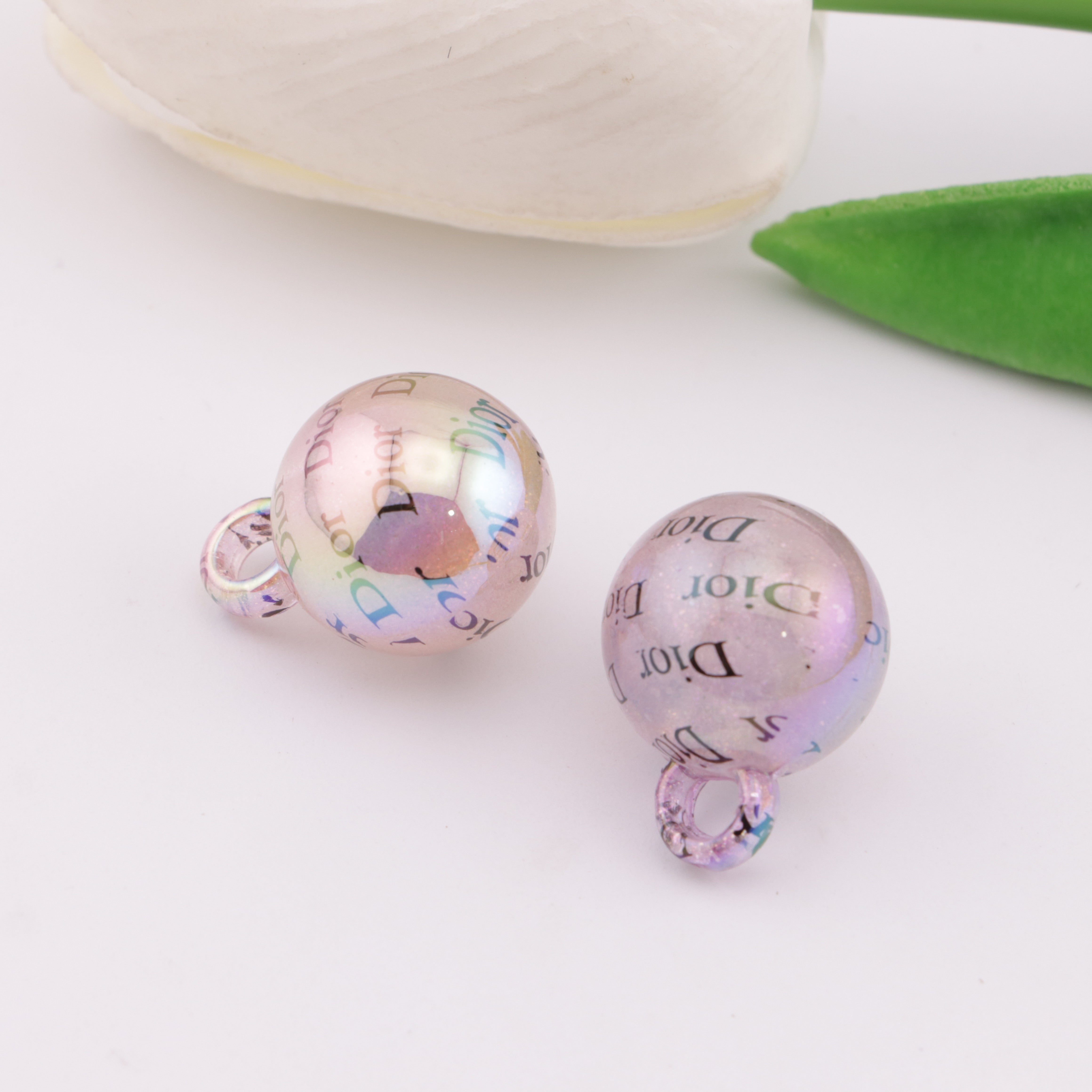 FS4272- 16mm Dior Glow-In-The-Dark Car Hanging Beads Zoe's DIY Shop