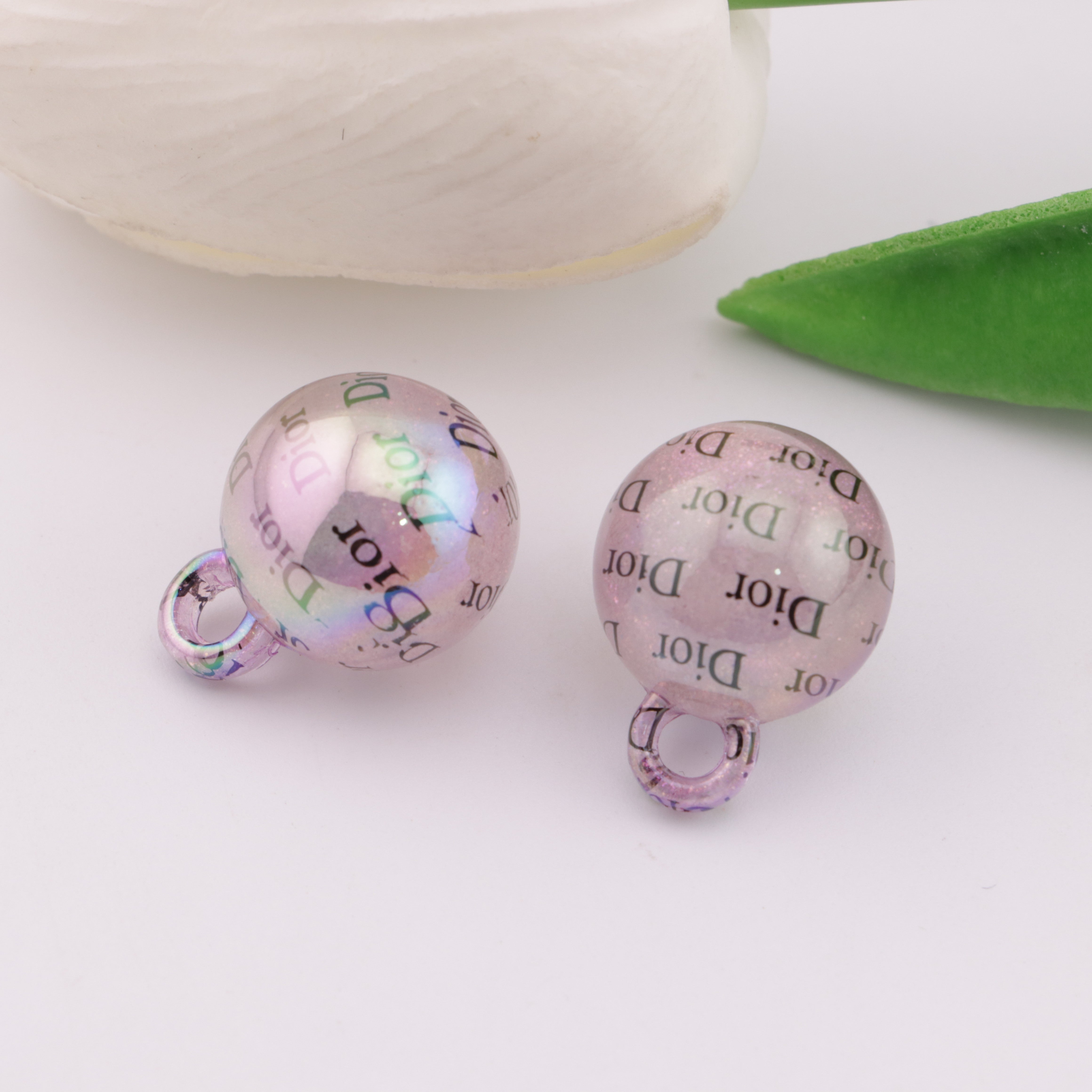 FS4272- 16mm Dior Glow-In-The-Dark Car Hanging Beads Zoe's DIY Shop