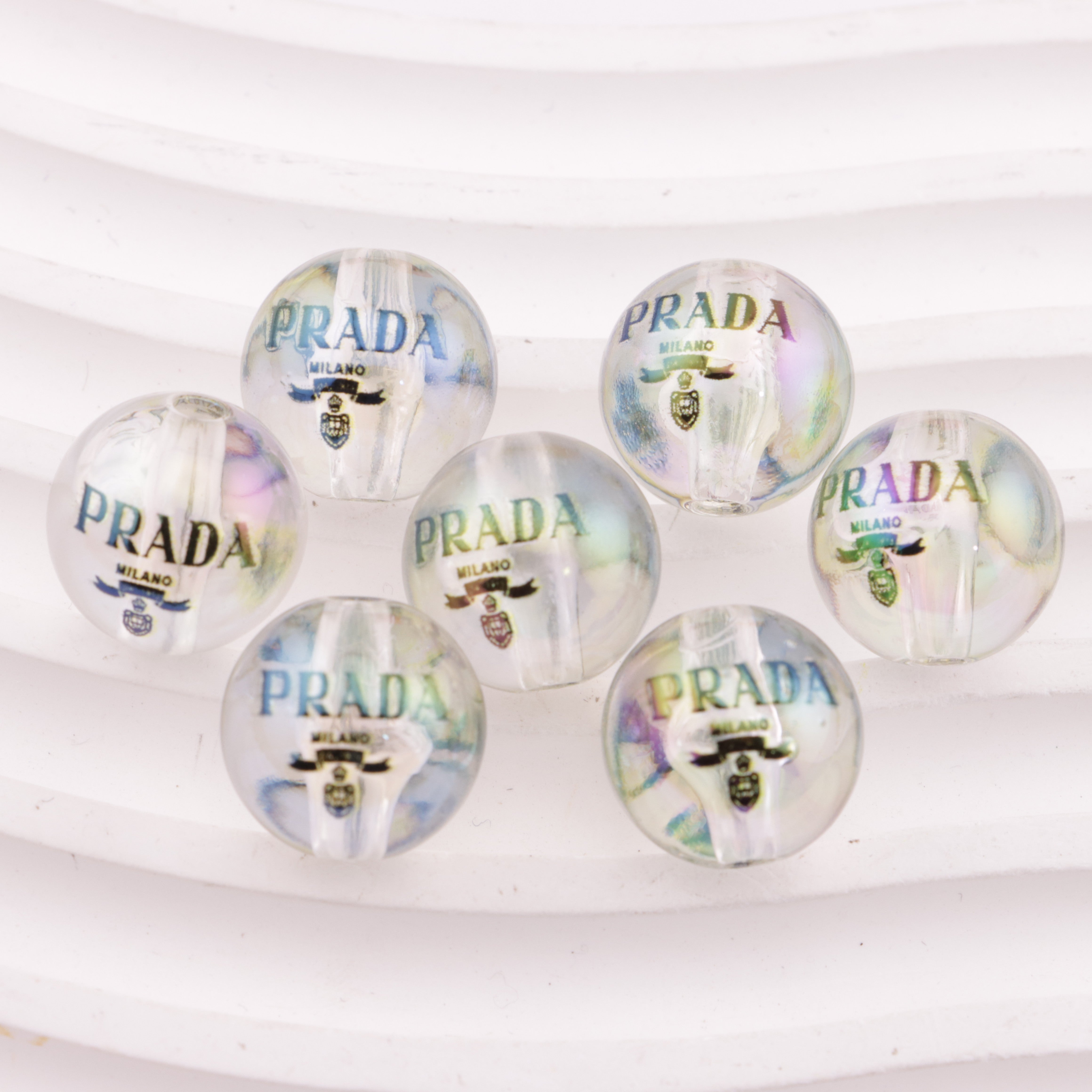 FS4397- 16mm Transparent Prada Acrylic Beads Zoe's DIY Shop