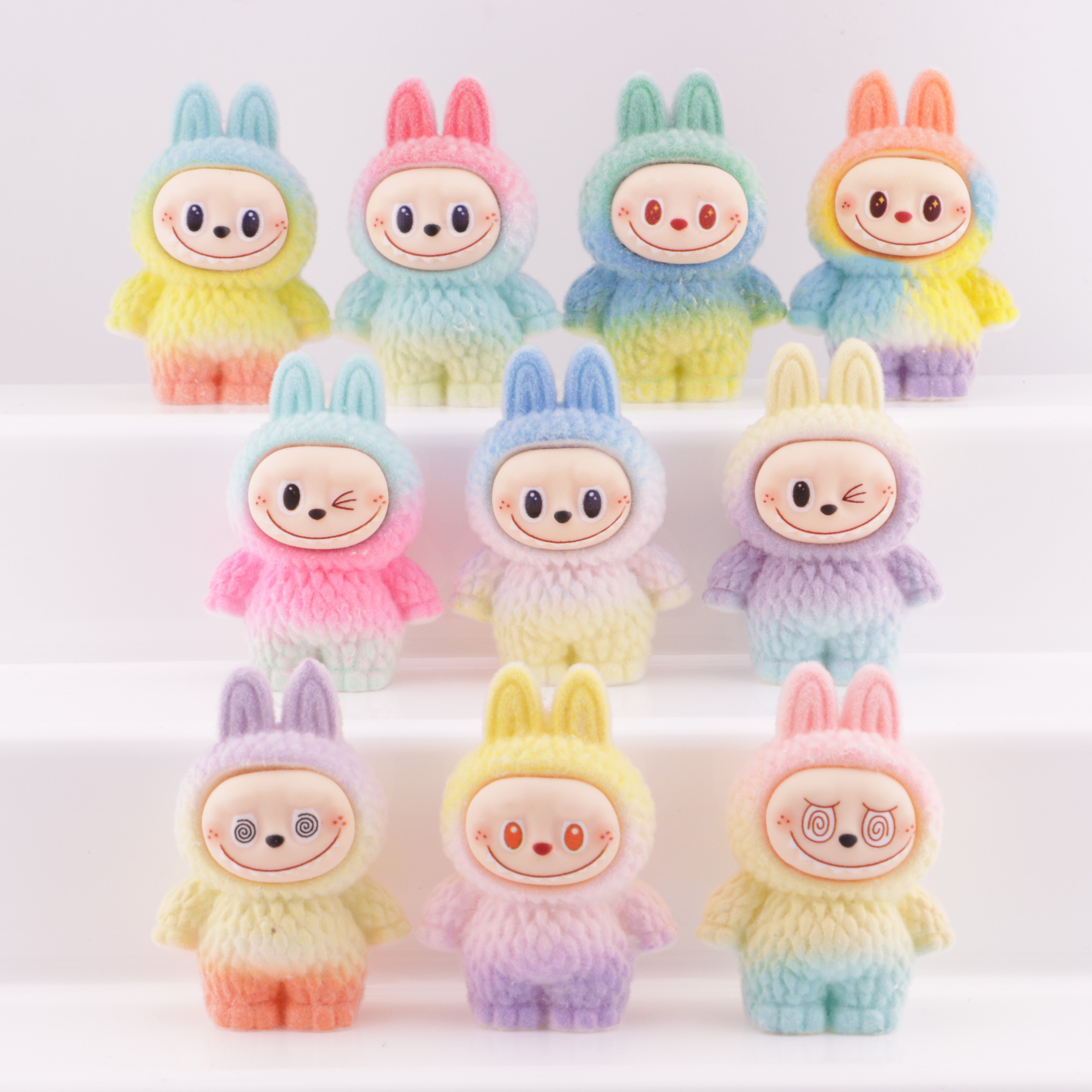 FS6180- Rainbow Color Labubu Resin Beads Fit For Beadable Pens