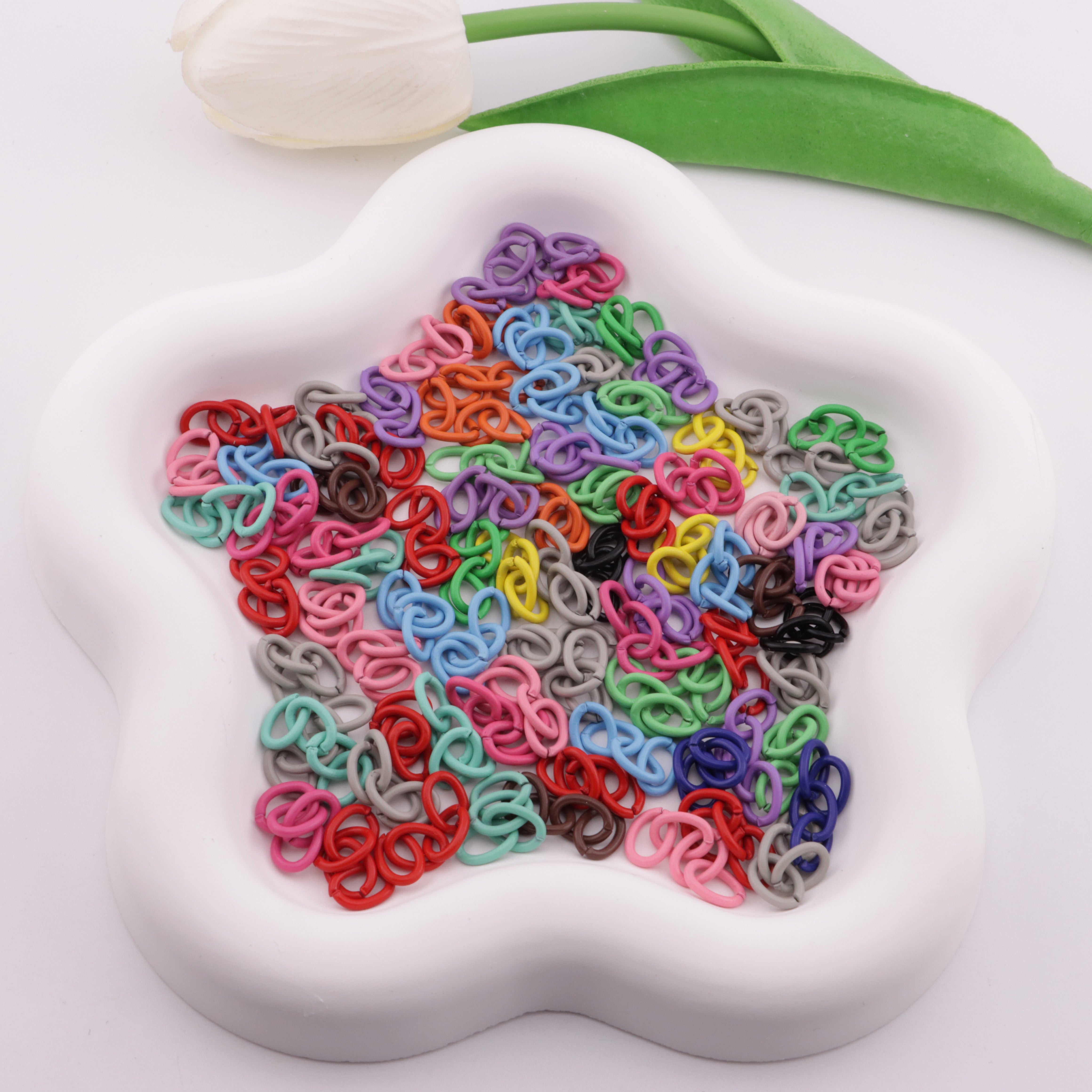 FS6179- 6.5×28mm Random Mixed Dark Color Chain