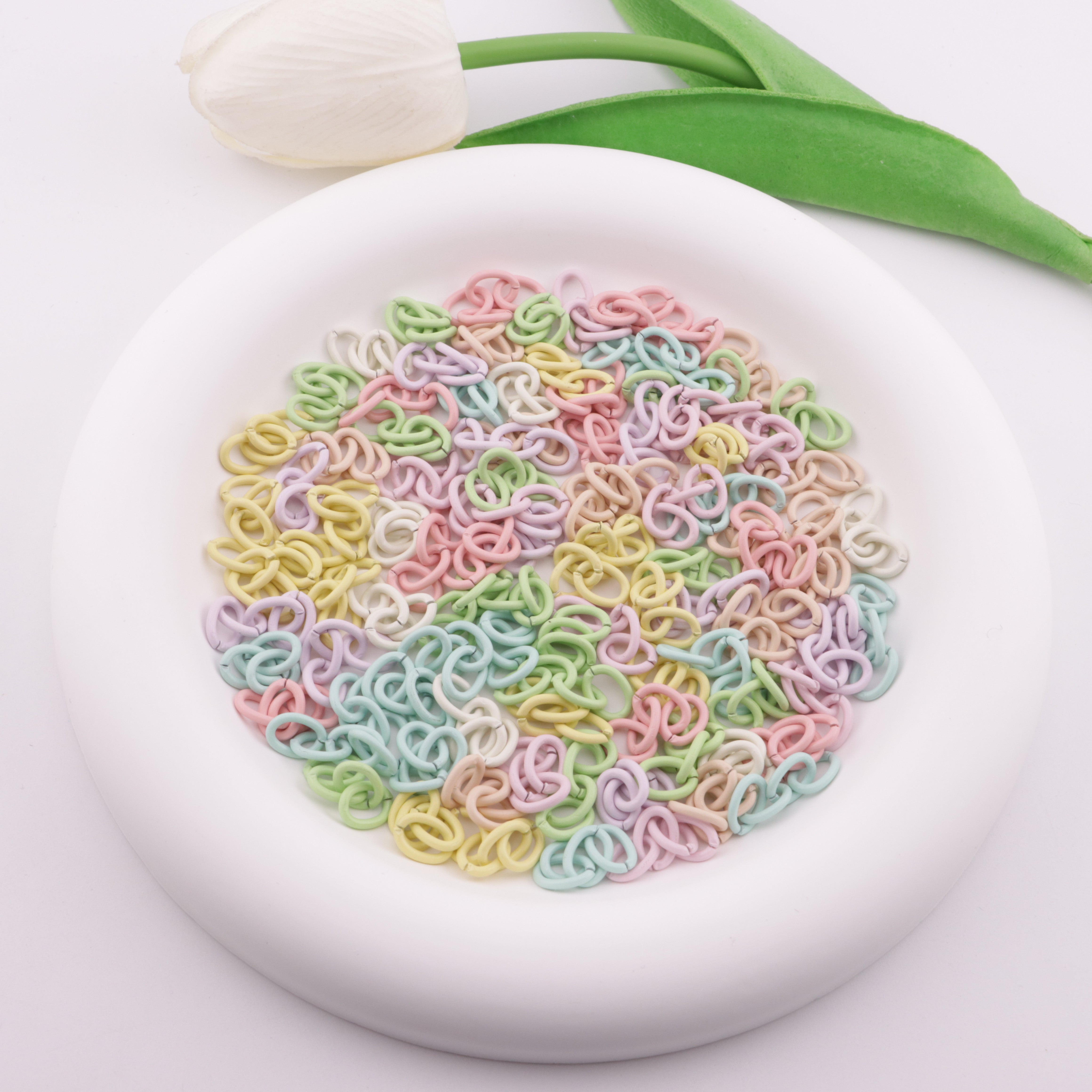 FS6178- 6.5×28mm 4 Section Chain Light-Colored Mixed-Color 4-Section Chain