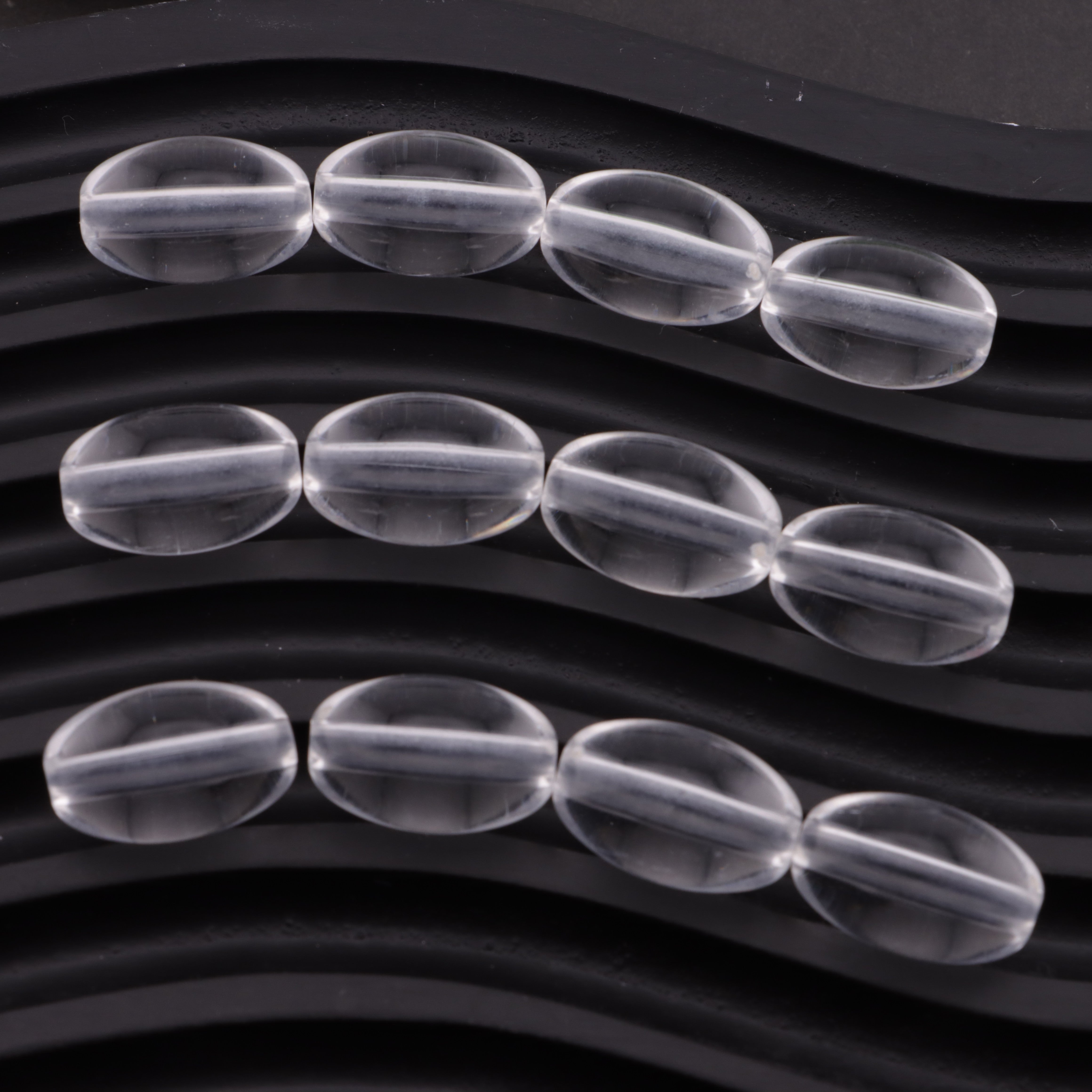 FS6123- 18.5*12mm Elliptical Clear Based Beads Fit For Pen