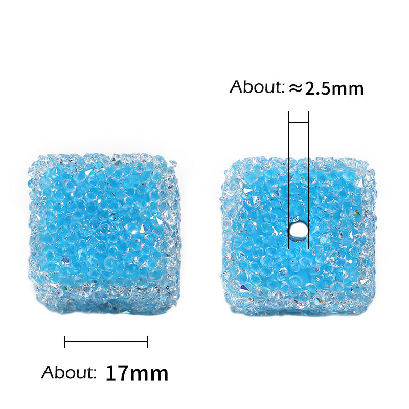 16mm*16mm Solid Color Sugar Cubes Fit For Beadable Pens