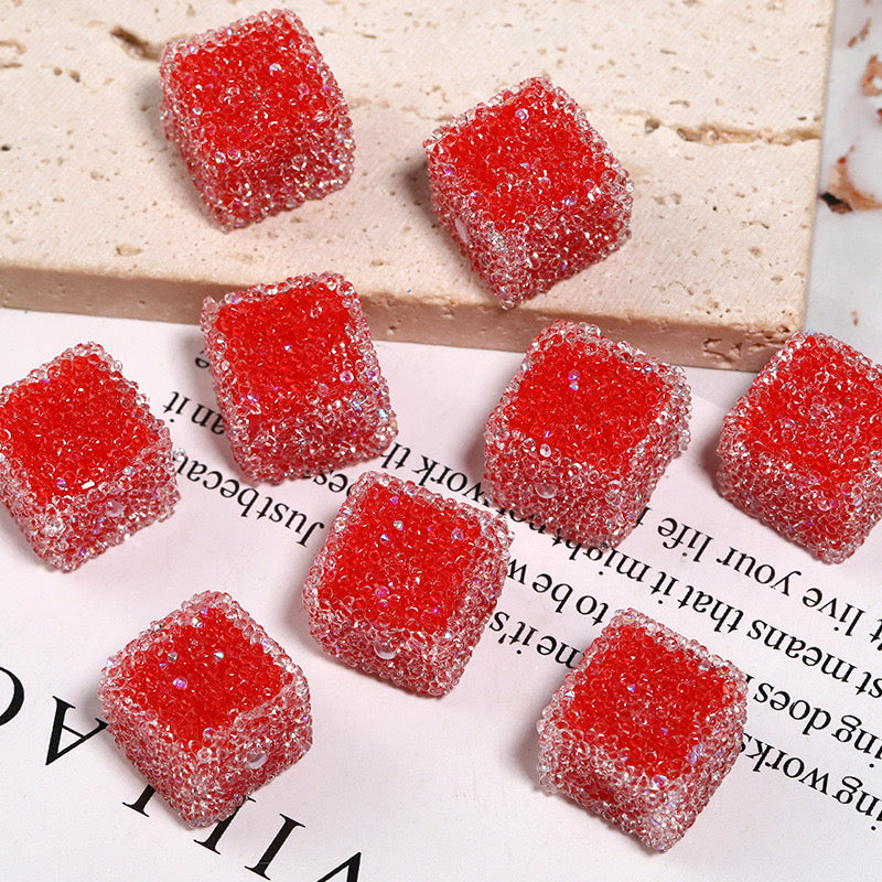 16mm*16mm Solid Color Sugar Cubes Fit For Beadable Pens