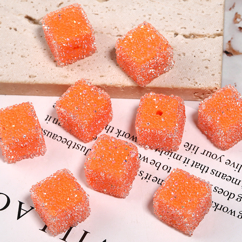 16mm*16mm Solid Color Sugar Cubes Fit For Beadable Pens