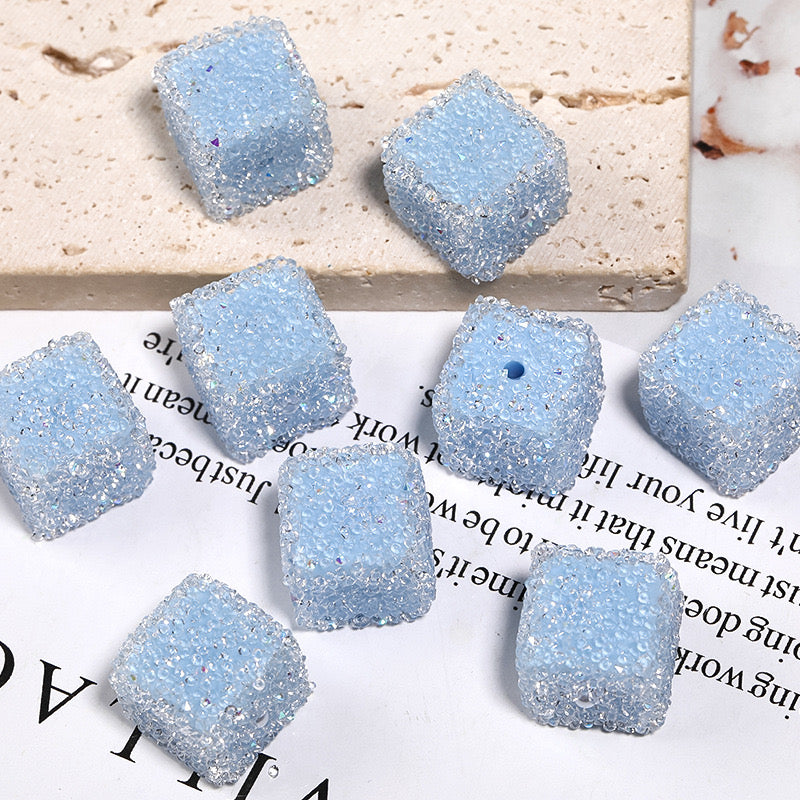 16mm*16mm Solid Color Sugar Cubes Fit For Beadable Pens