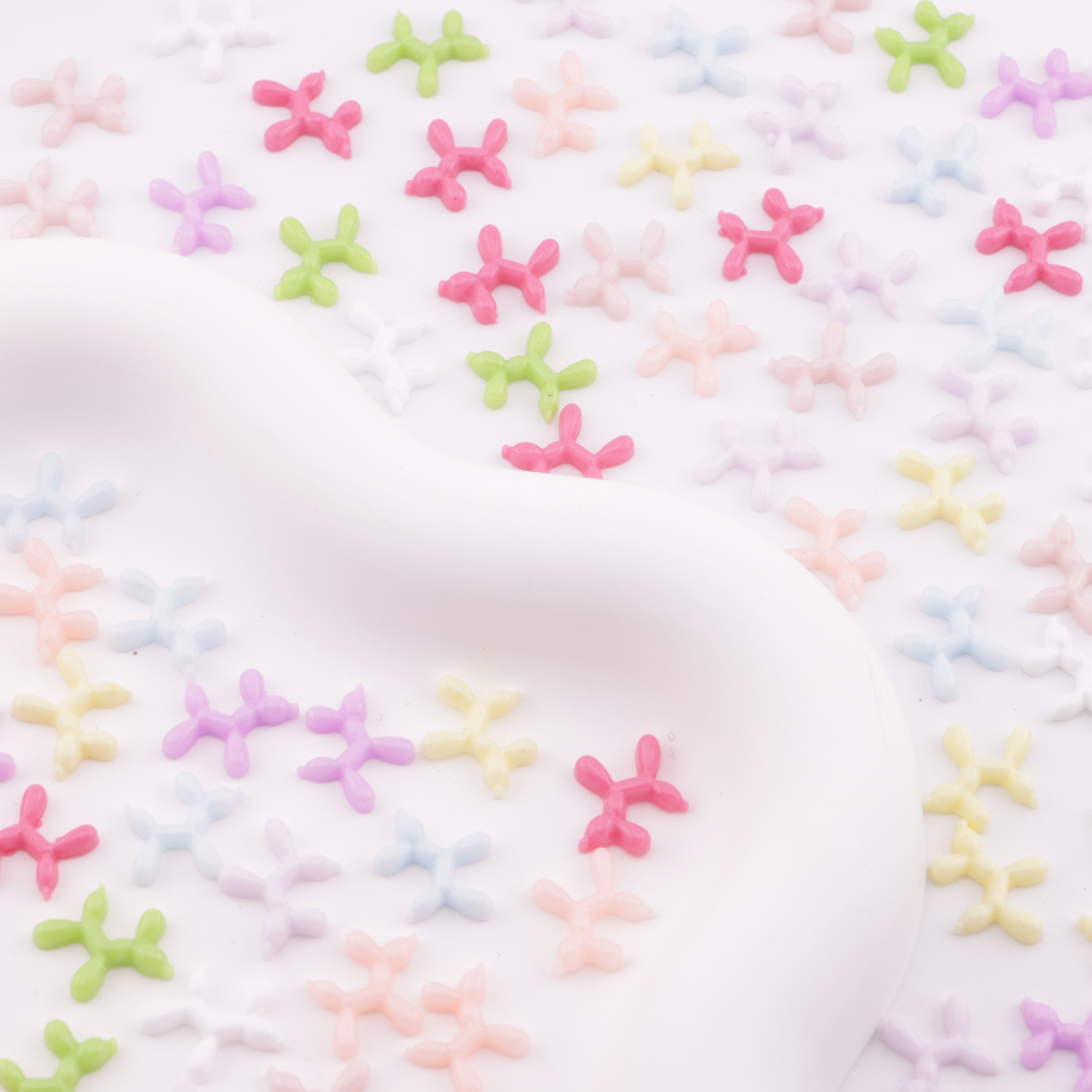 FS6184- 10×11mm Balloon Dog Charms Small Balloon Dog Patches